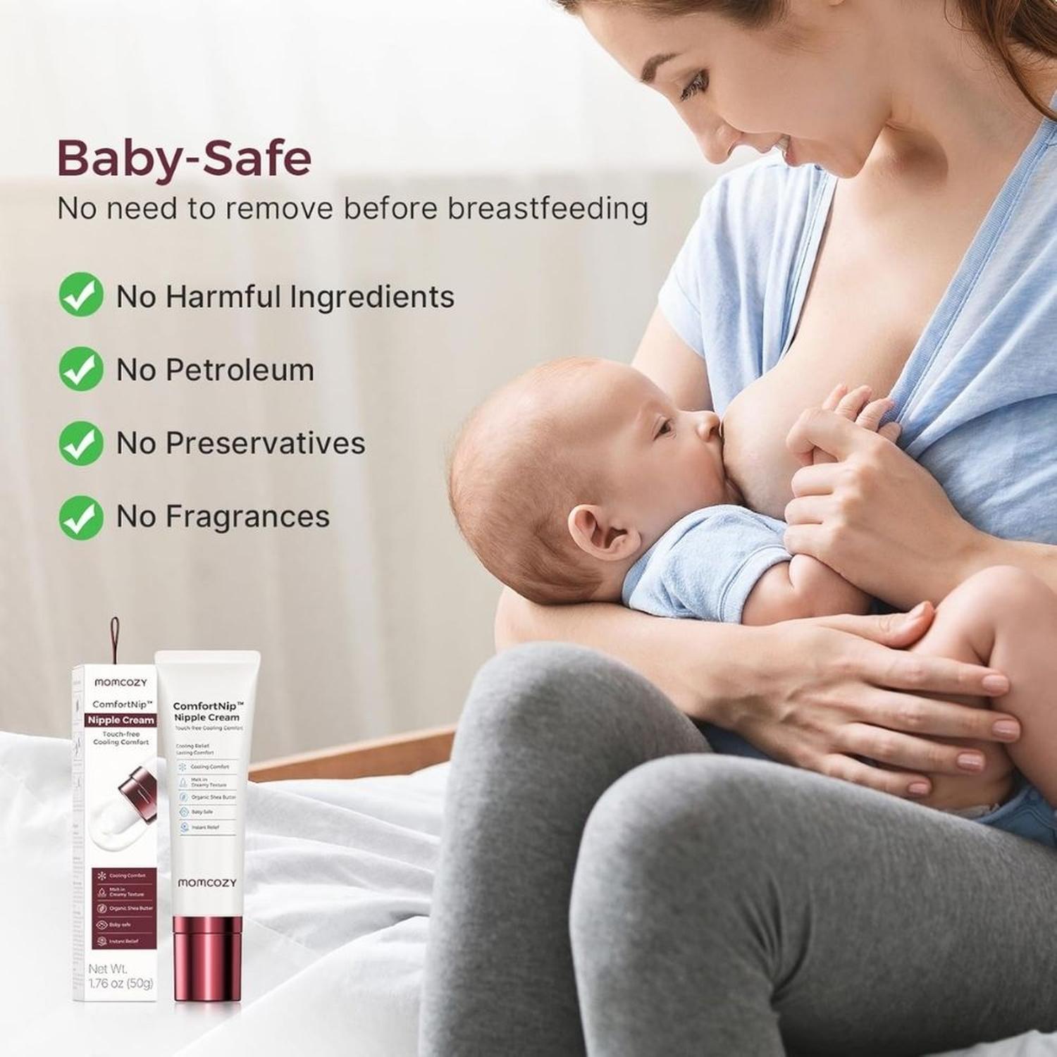 CREMA REFRESCANTE PARA PEZONES SIN CONTACTO Y SIN TACTO MOMCOZY COMFORTNIP - 50 G - 6