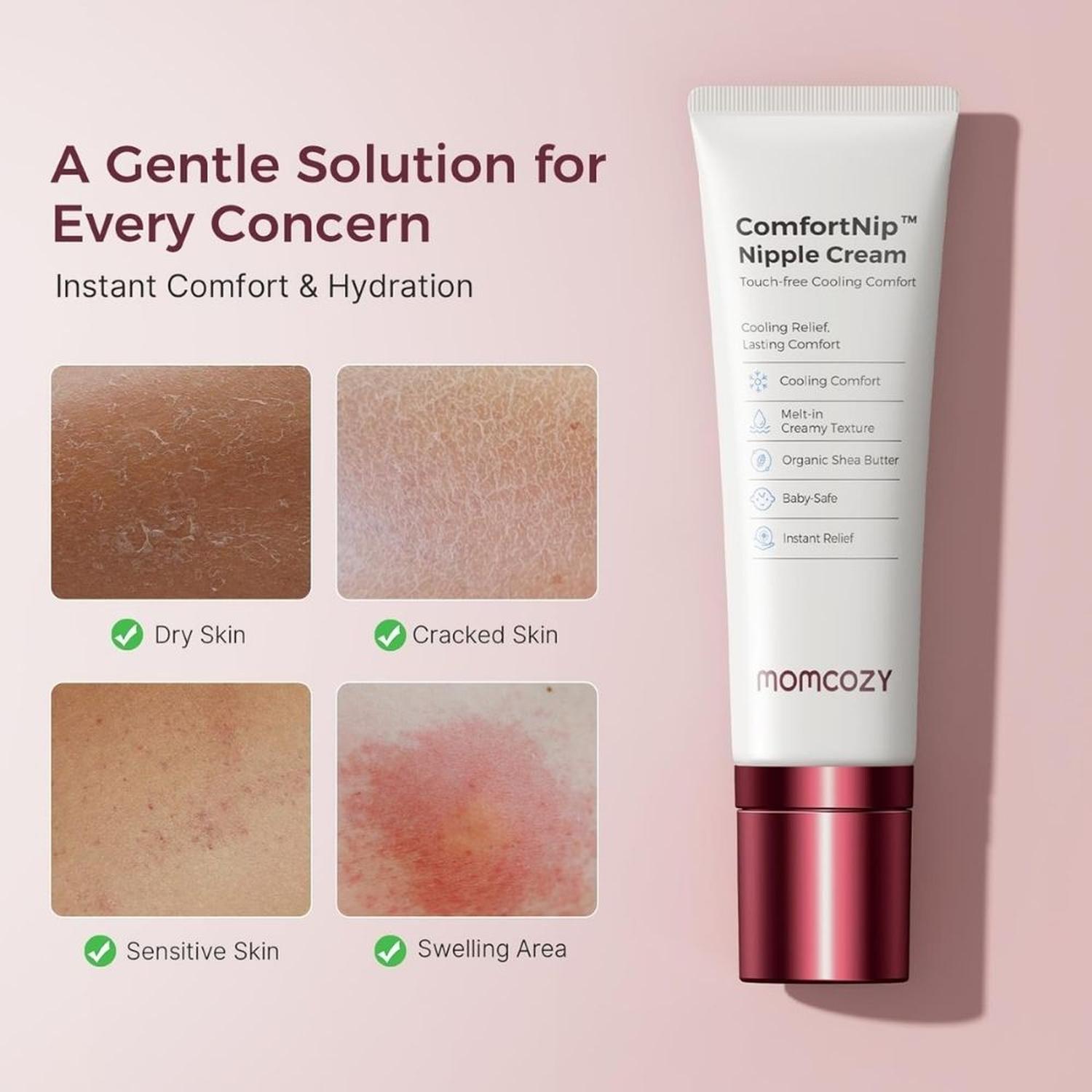 CREMA REFRESCANTE PARA PEZONES SIN CONTACTO Y SIN TACTO MOMCOZY COMFORTNIP - 50 G - 7
