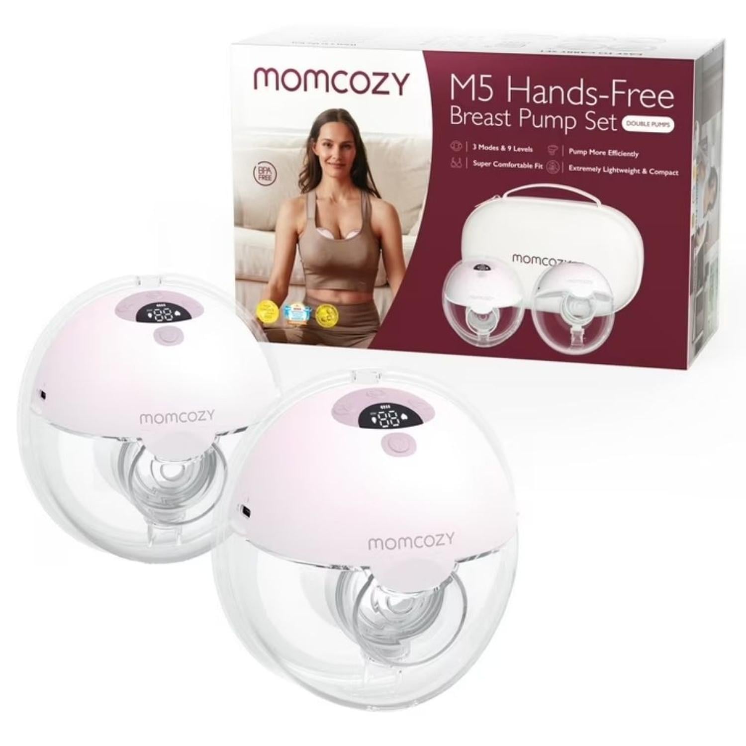 EXTRACTOR DE LECHE DOBLE INALAMBRICO MOMCOZY M5 - 1