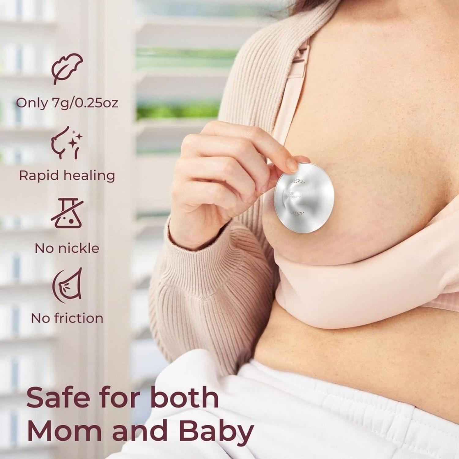 COPAS O PROTECTOR DE LACTANCIA MOMCOZY PLATA 999 - REGULAR - 5