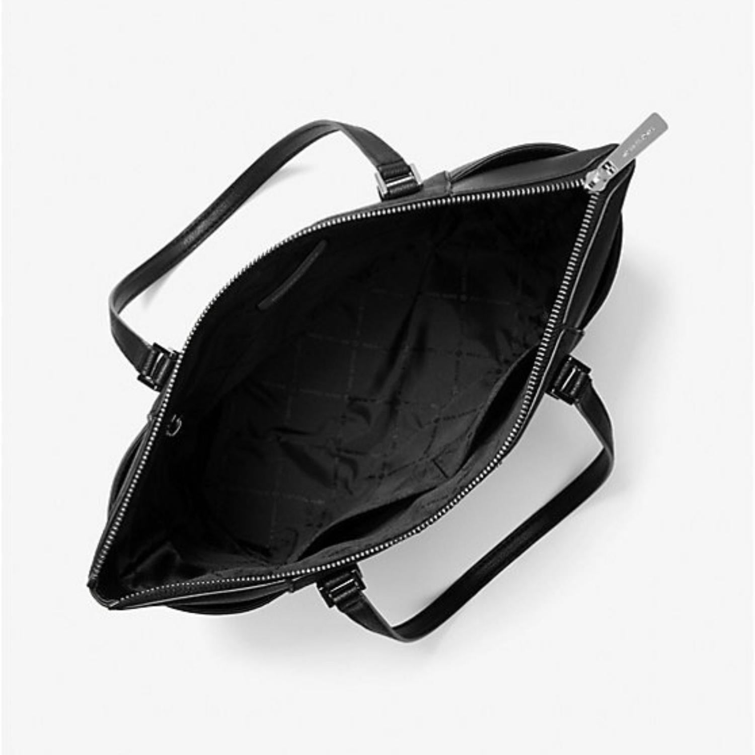 CARTERA TOTE DE CUERO MICHAEL KORS CHARLOTTE - NEGRO - 3