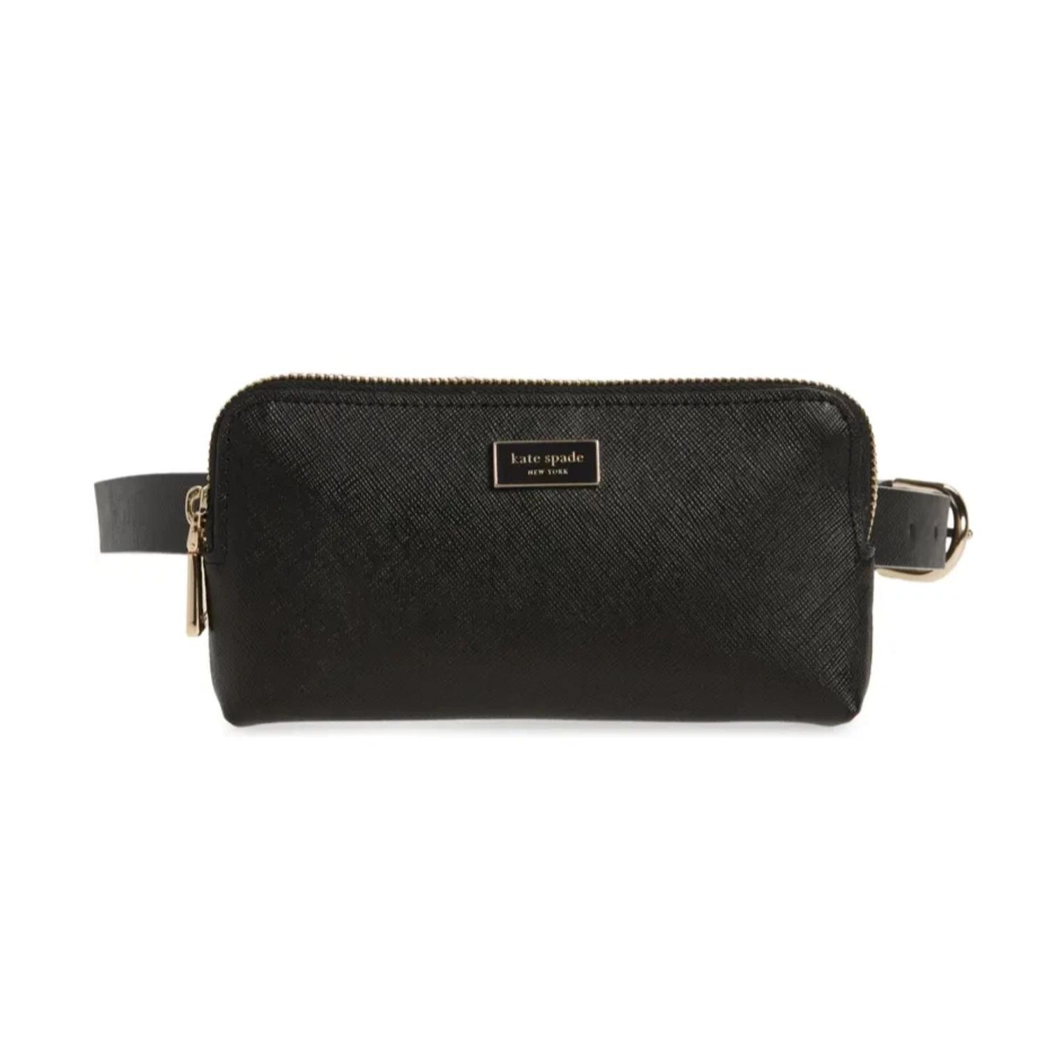 CARTERA CORREA AJUSTABLE DE CUERO KATE SPADE - NEGRO - 1