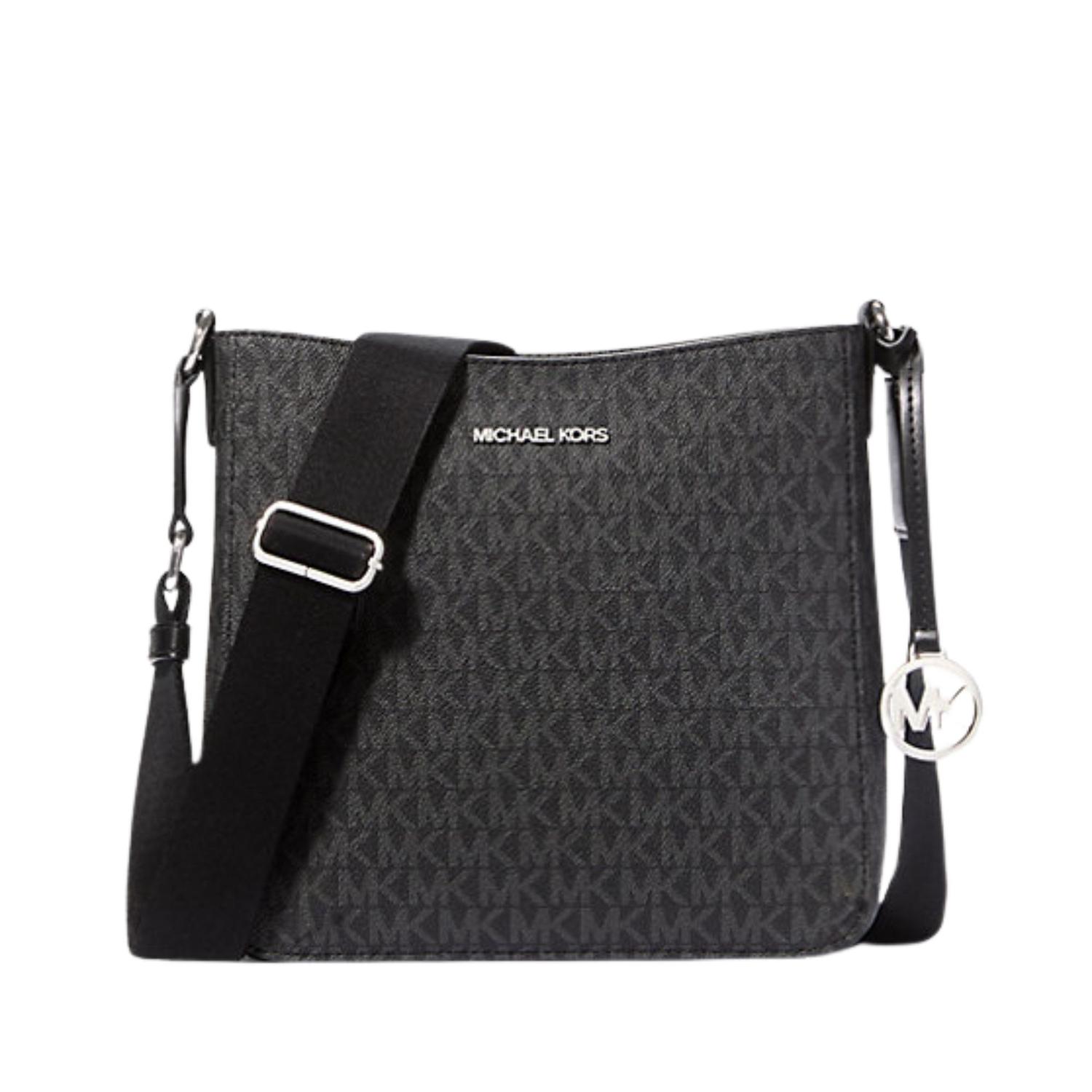 CARTERA CROSSBODY MICHAEL KORS LARGE LOGO MESSENGER - NEGRO - 1