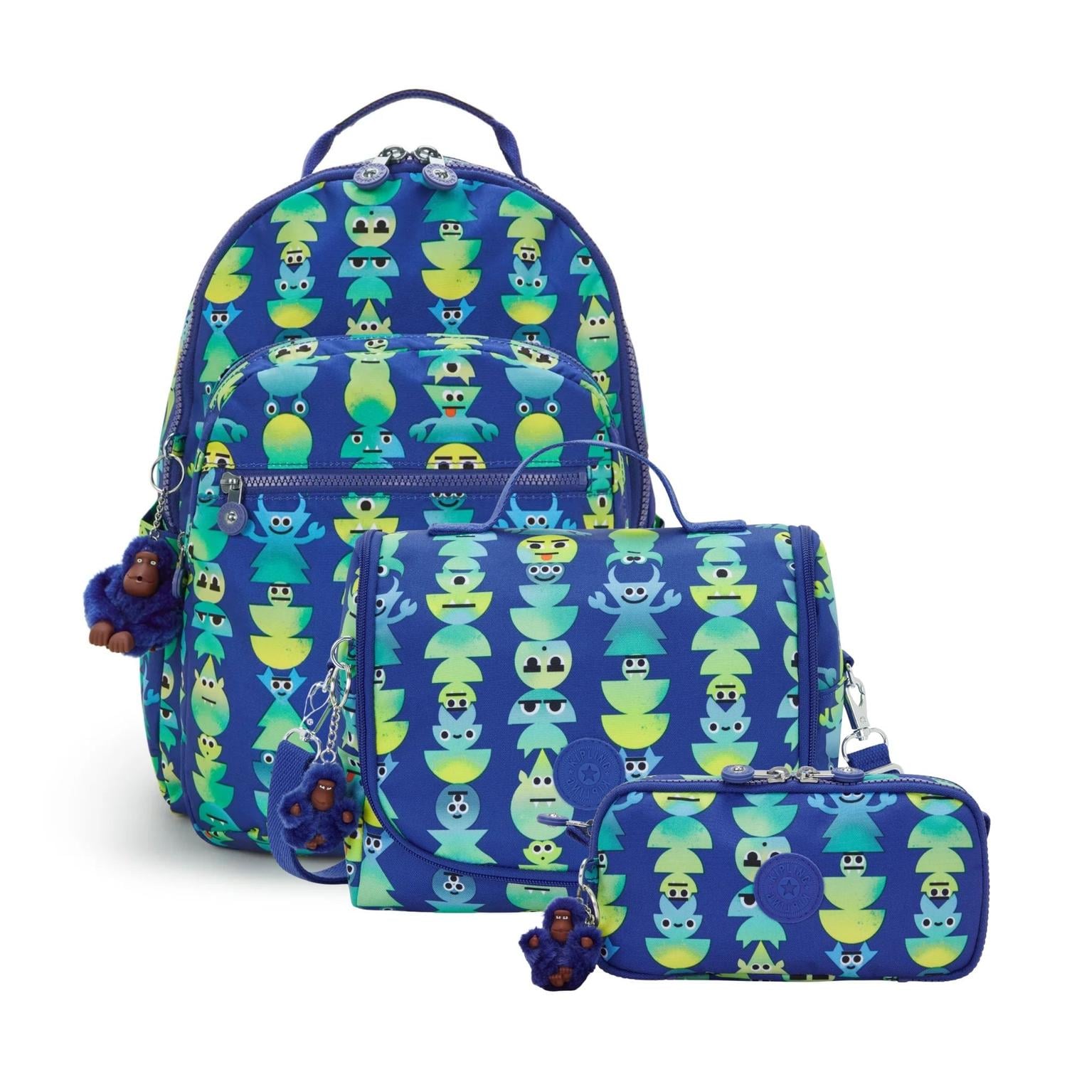 SET MOCHILA, LONCHERA Y CARTUCHERA KIPLING - MONSTER MARCH - 1