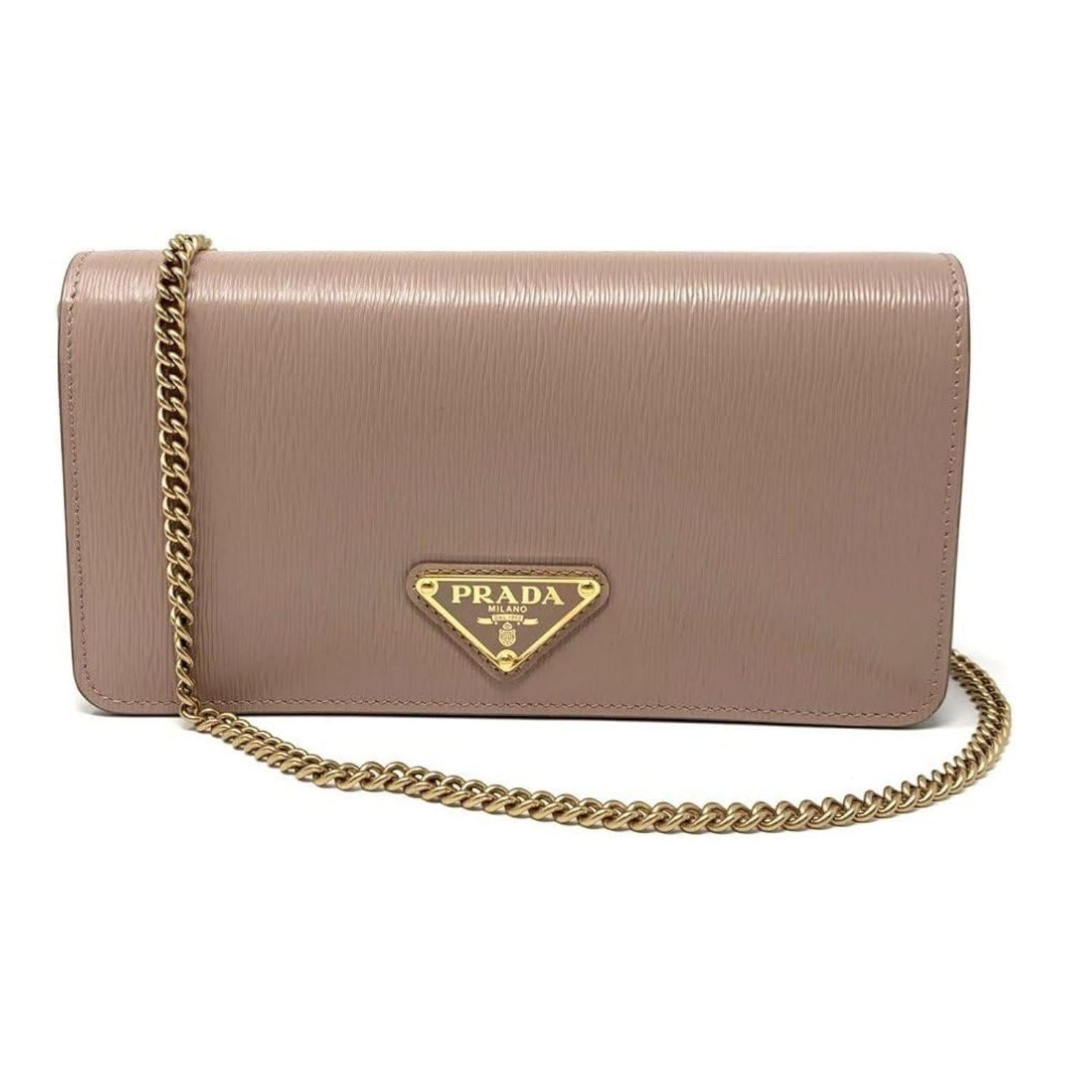 CARTERA DE HOMBRO PRADA ROSA - 1