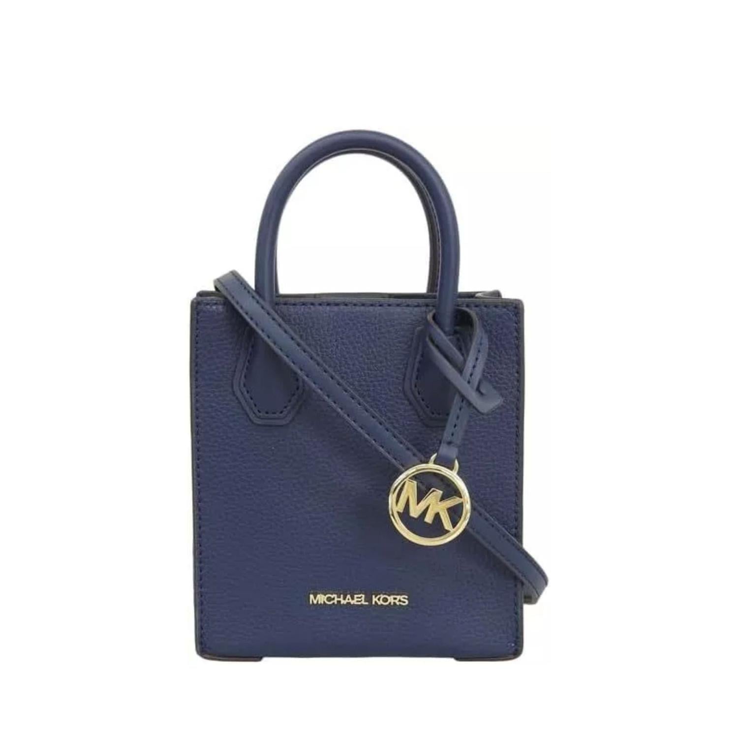 CARTERA CROSSBODY MICHAEL KORS DE CUERO MERCER XS - NAVY - 1