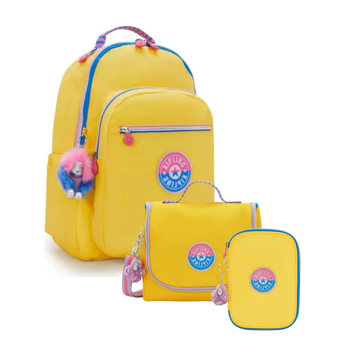 SET MOCHILA, LONCHERA Y CARTUCHERA KIPLING - SUN - 1