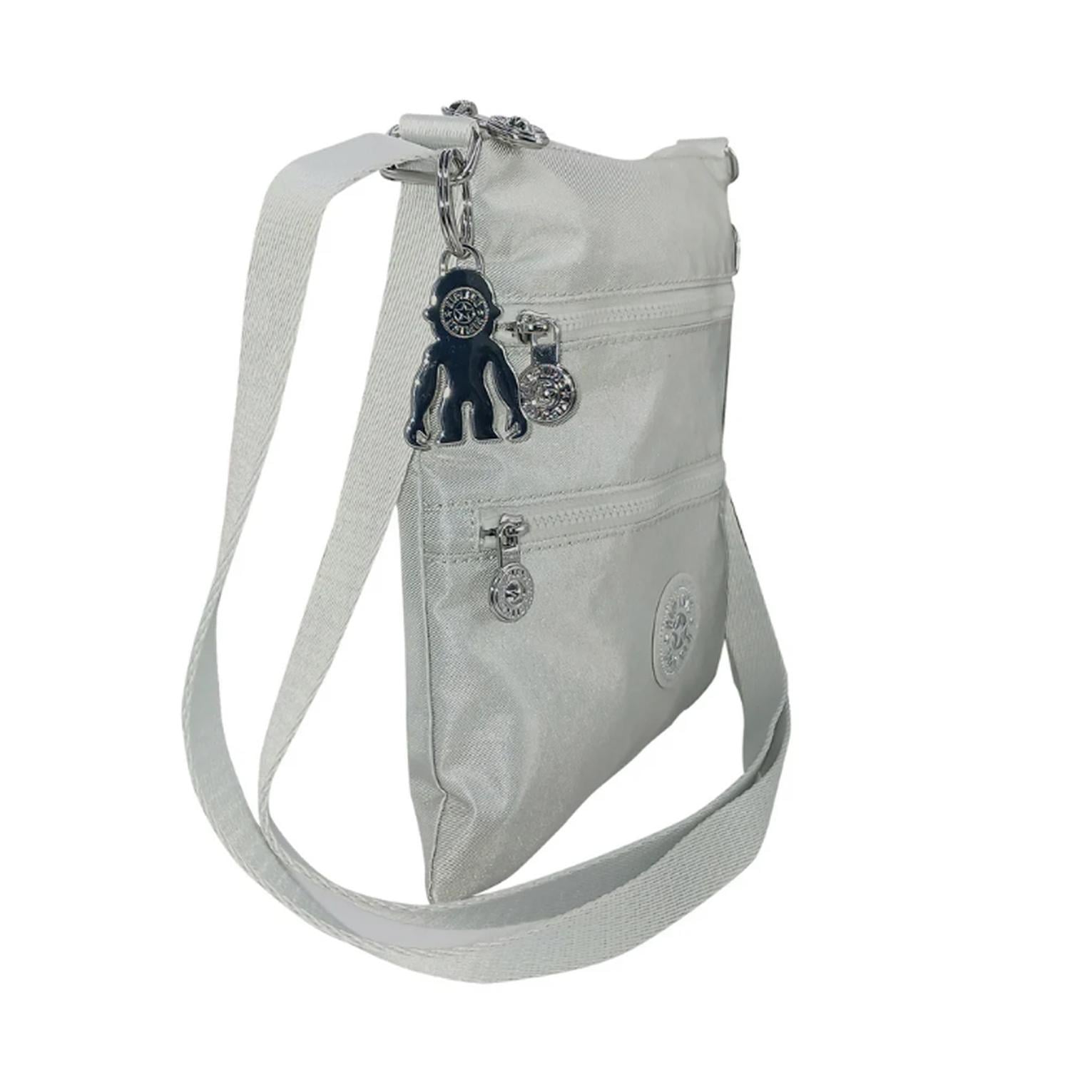 CARTERA CROSSBODY KIPLING KEIKO - SILVER METALLIC - 2