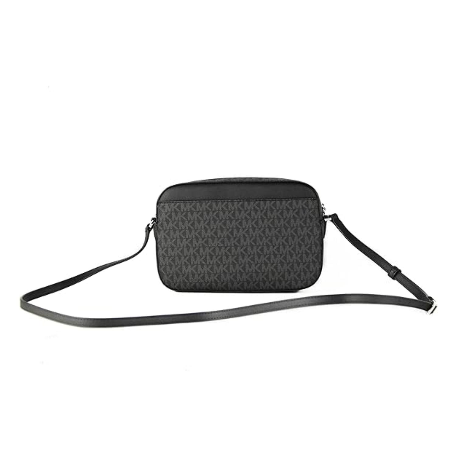 CARTERA CROSSBODY MICHAEL KORS JET SET MONOGRAM - NEGRO - 3