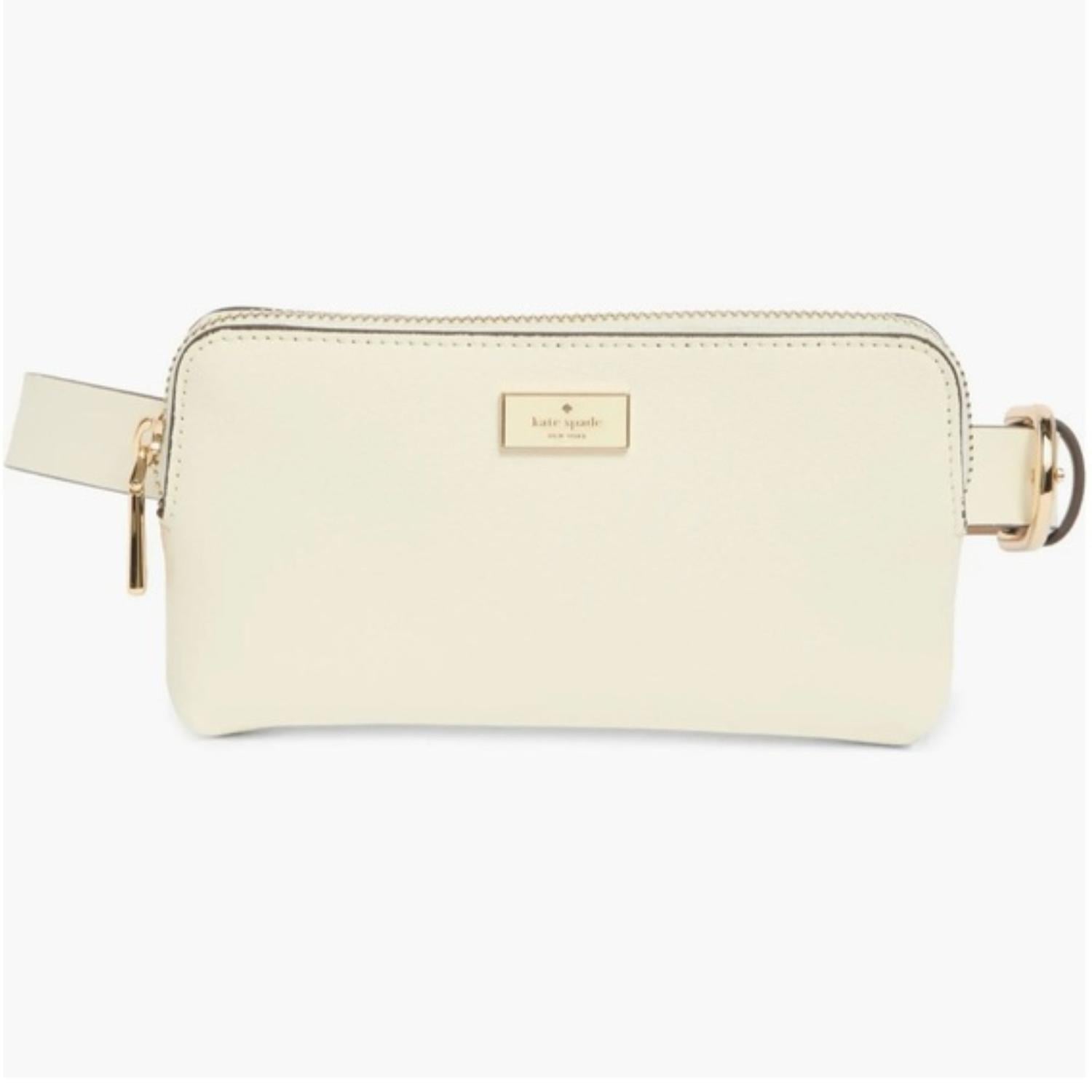 CARTERA CORREA AJUSTABLE DE CUERO KATE SPADE - BEIGE - 1