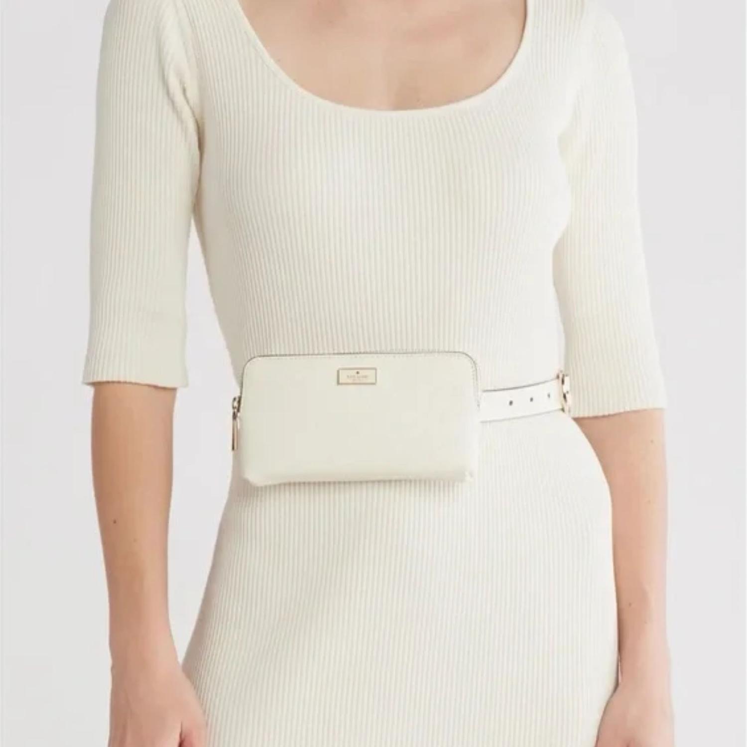 CARTERA CORREA AJUSTABLE DE CUERO KATE SPADE - BEIGE - 2