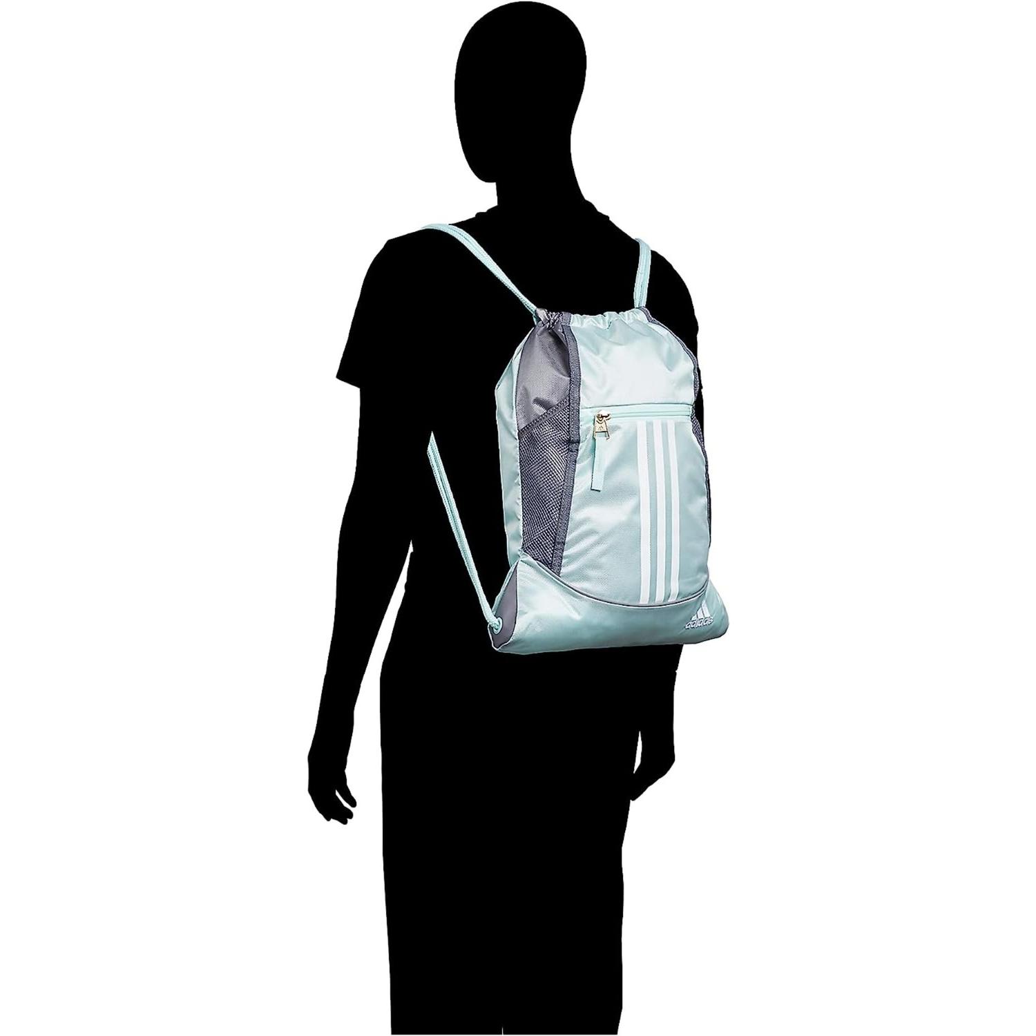 MOCHILA SACKPACK ADIDAS ALIANCE II - ONIX GRIS - 5