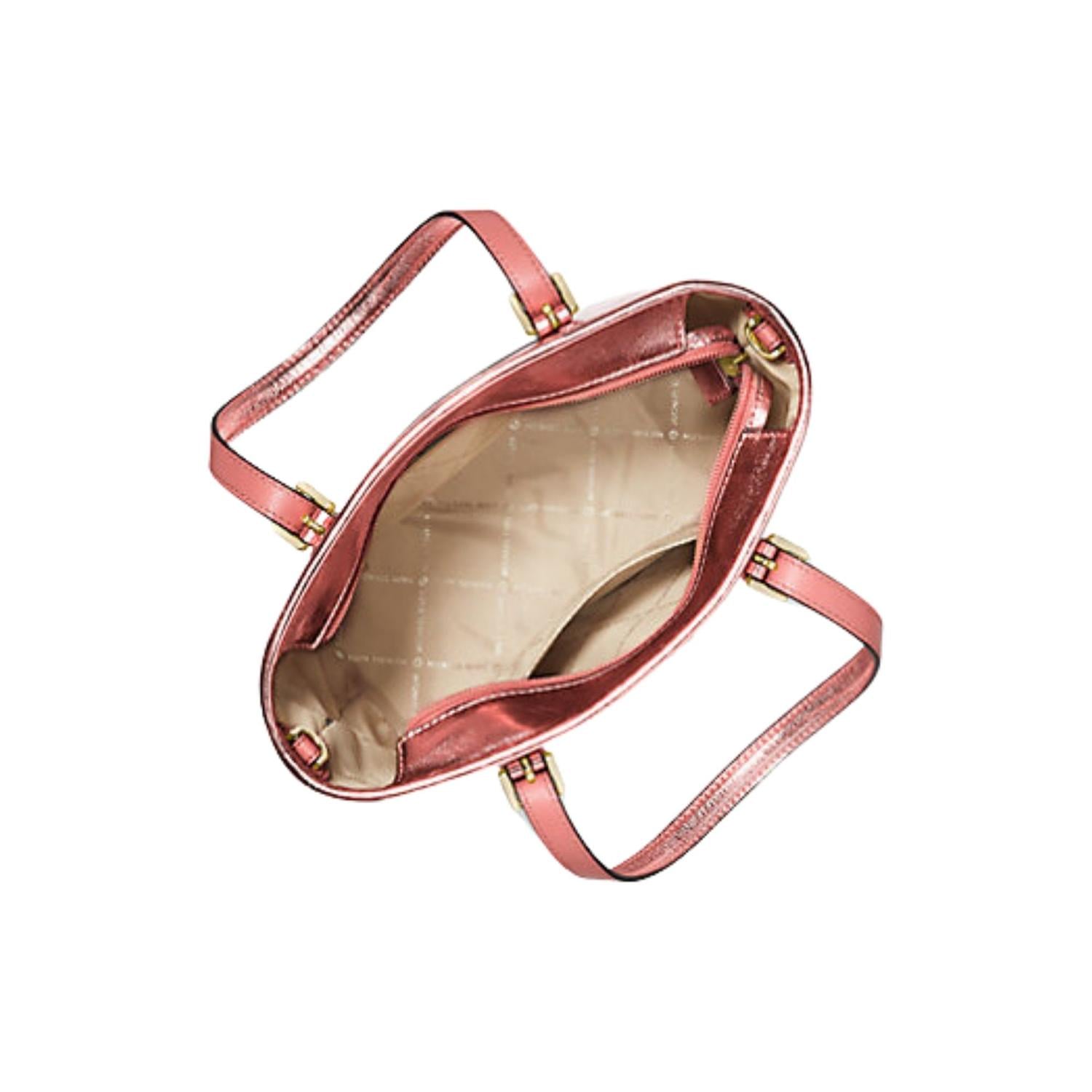 CARTERA DOBLE ASA MICHAEL KORS XS METALLIC TOP-ZIP TOTE BAG - ROSA - 2