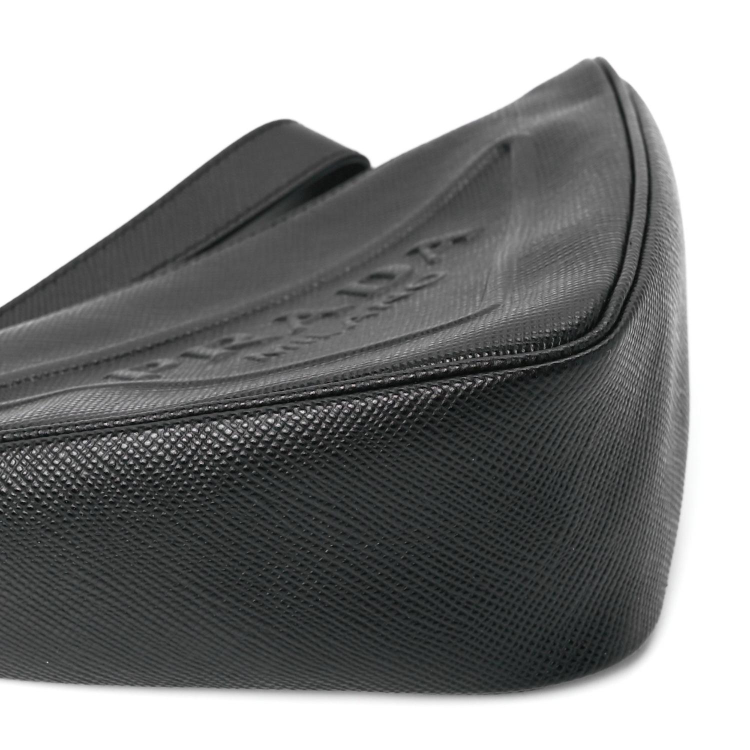CARTERA DE MANO PRADA DE CUERO GRANULADO - 5