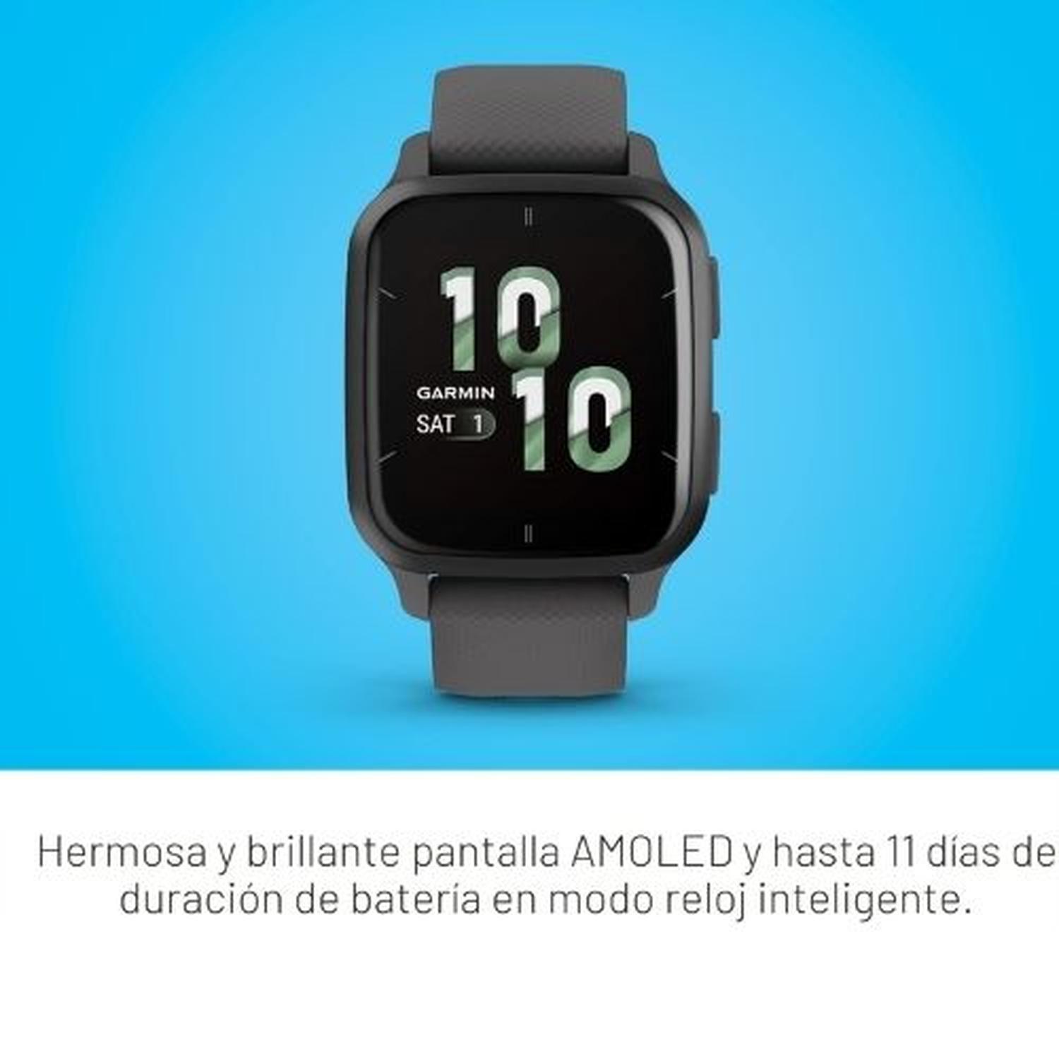 RELOJ SMARTWATCH GARMIN VENU SQ 2 GPS - NEGRO - 3