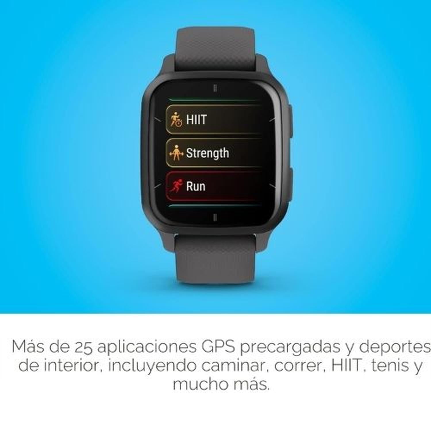 RELOJ SMARTWATCH GARMIN VENU SQ 2 GPS - NEGRO - 5