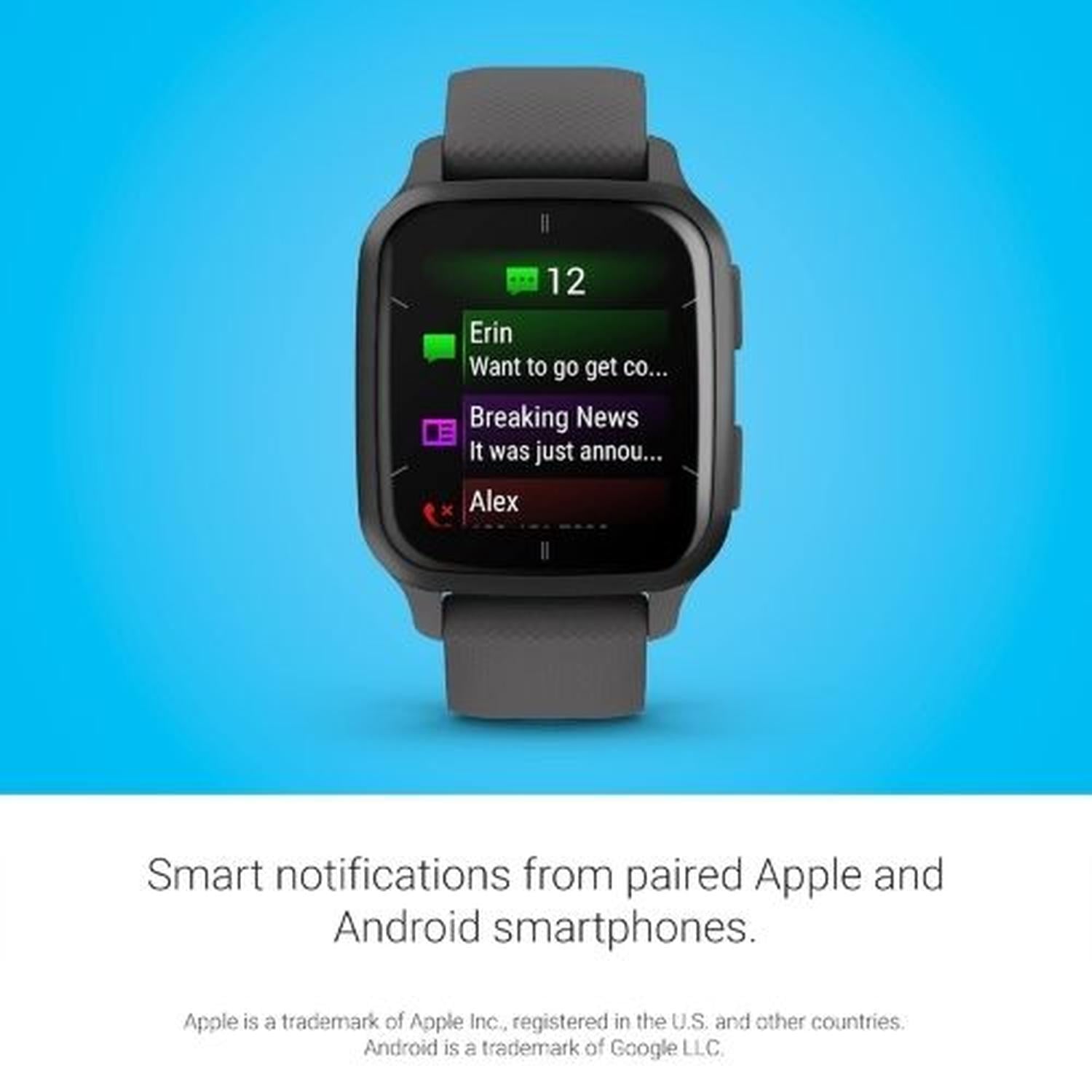 RELOJ SMARTWATCH GARMIN VENU SQ 2 GPS - NEGRO - 6