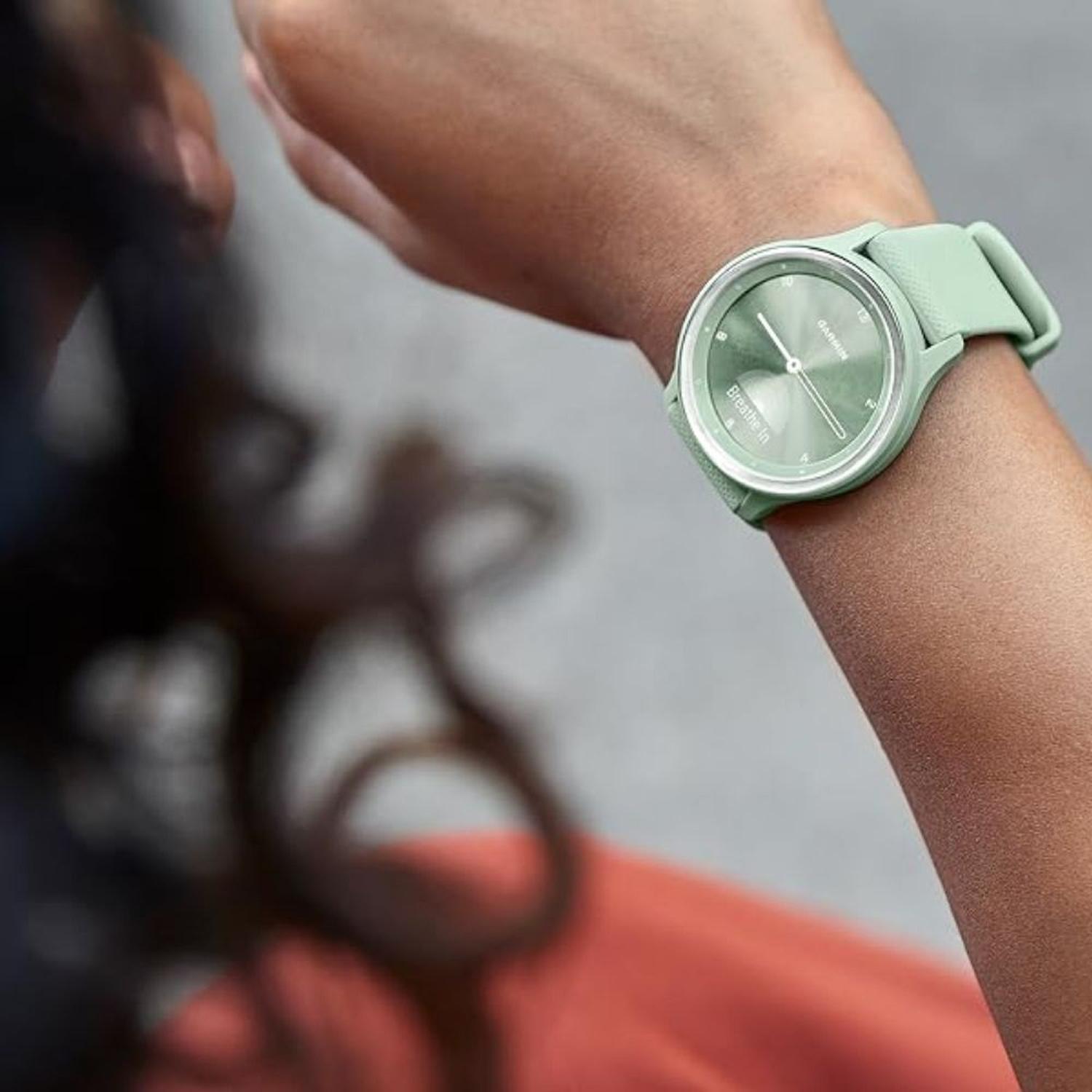 RELOJ INTELIGENTE HÍBRIDO GARMIN VIVOMOVE SPORT - VERDE CLARO - 8