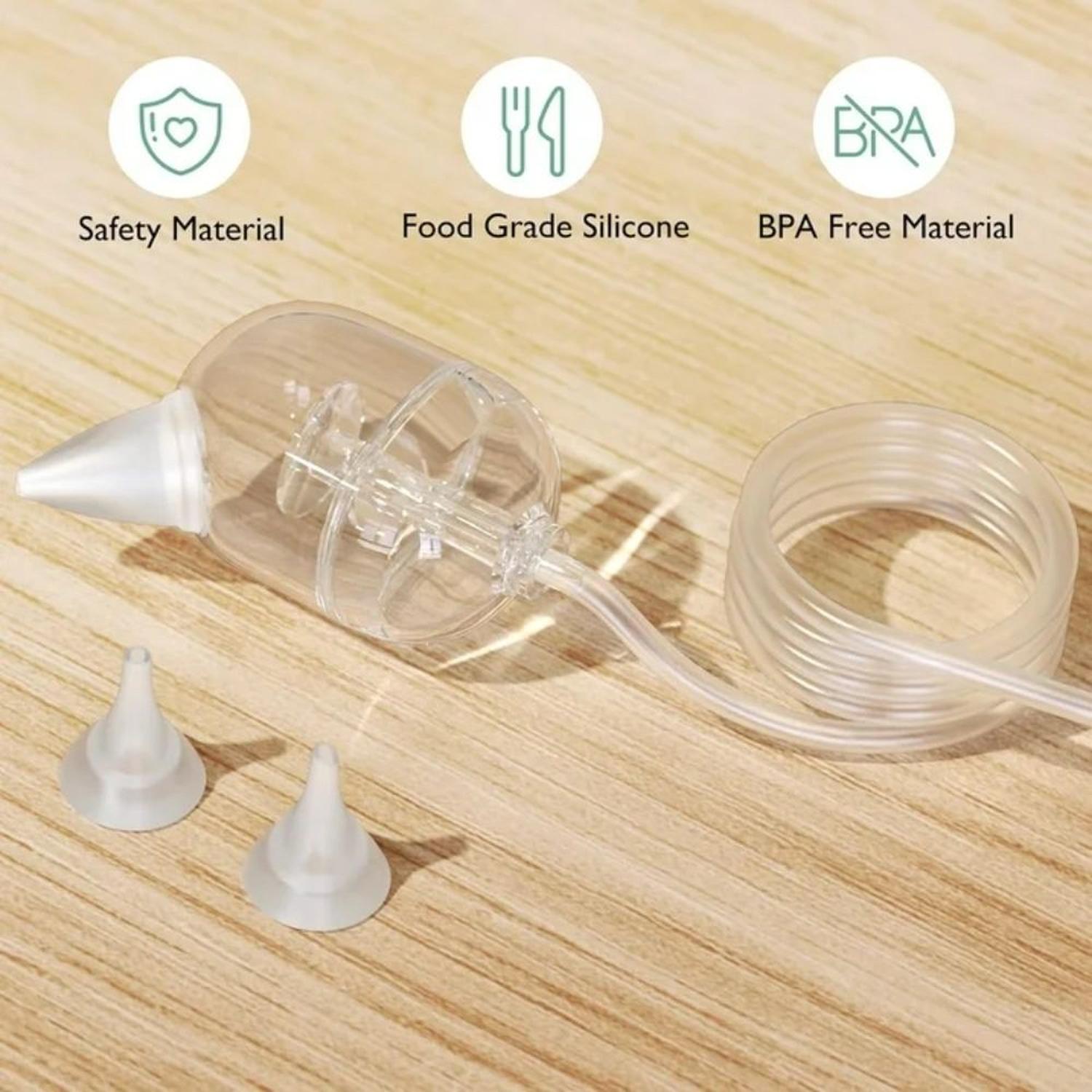 ASPIRADOR NASAL ELÉCTRICO MOMCOZY 65 KPA, 9 NIVELES DE SUCCIÓN, 3 PUNTAS DE SILICONA Y LIMPIADOR NAS - 4