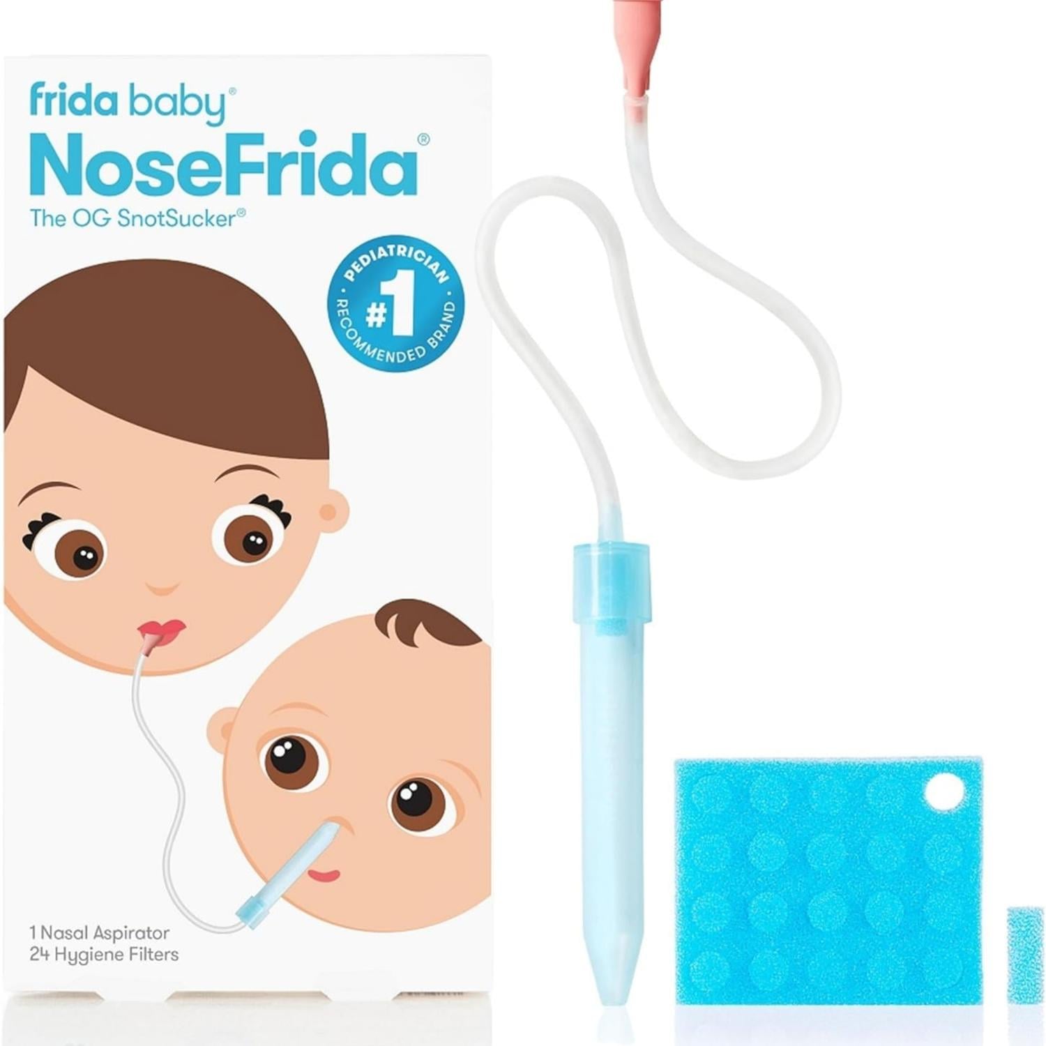 ASPIRADOR NASAL BEBES FRIDA BABY NOSEFRIDA 20 FILTROS - 1
