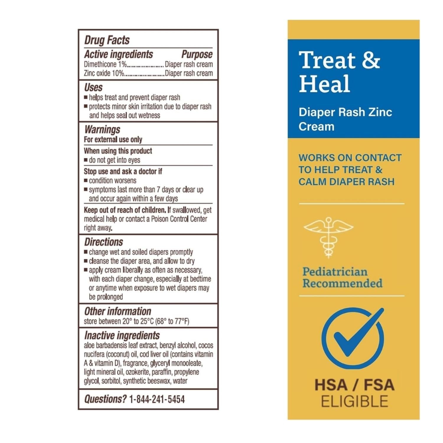 CREMA A+D DE ÓXIDO DE ZINC PARA SARPULLIDO DE PAÑAL - 454 GR - 2