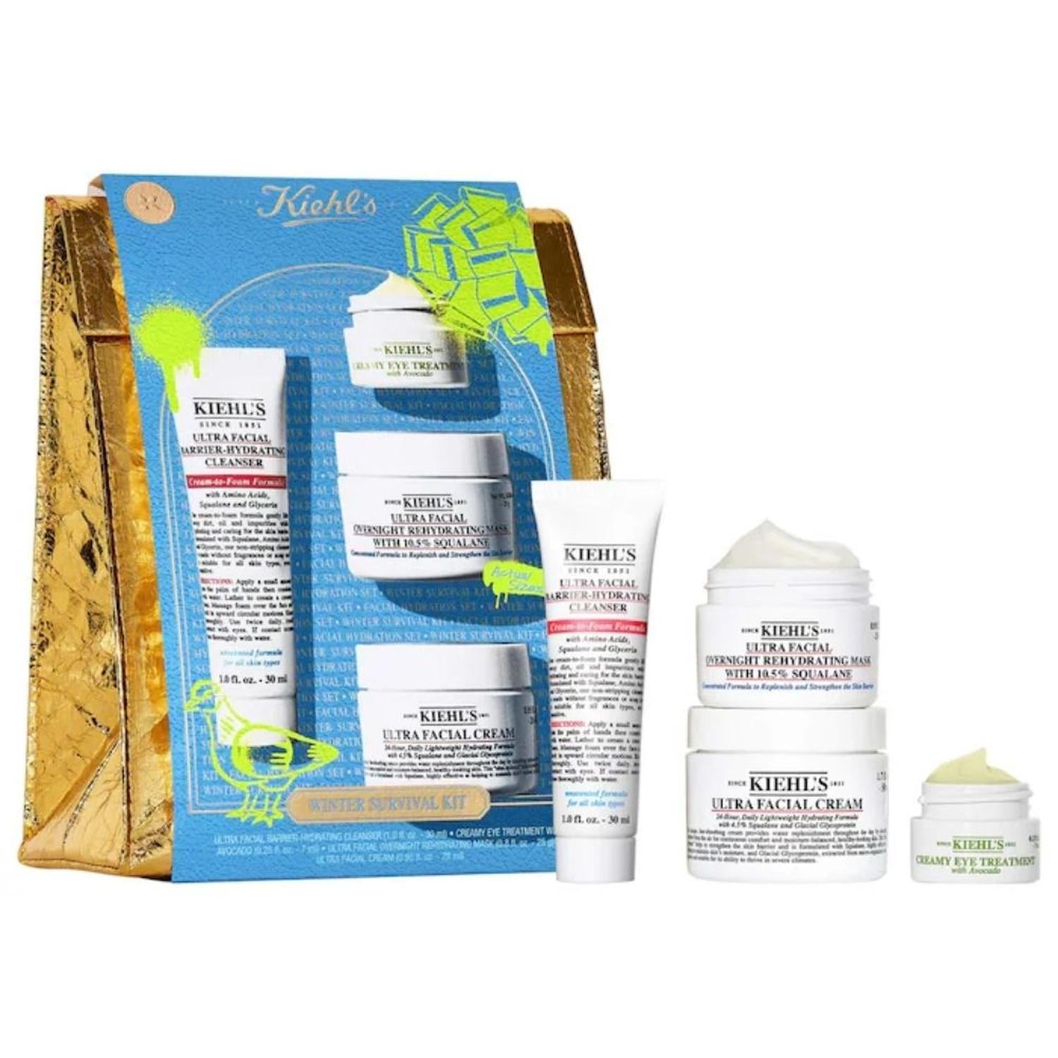 SET CREMA KIEHL'S ULTRA FACIAL CON ESCUALANO - 50 ML + 28 ML - 1