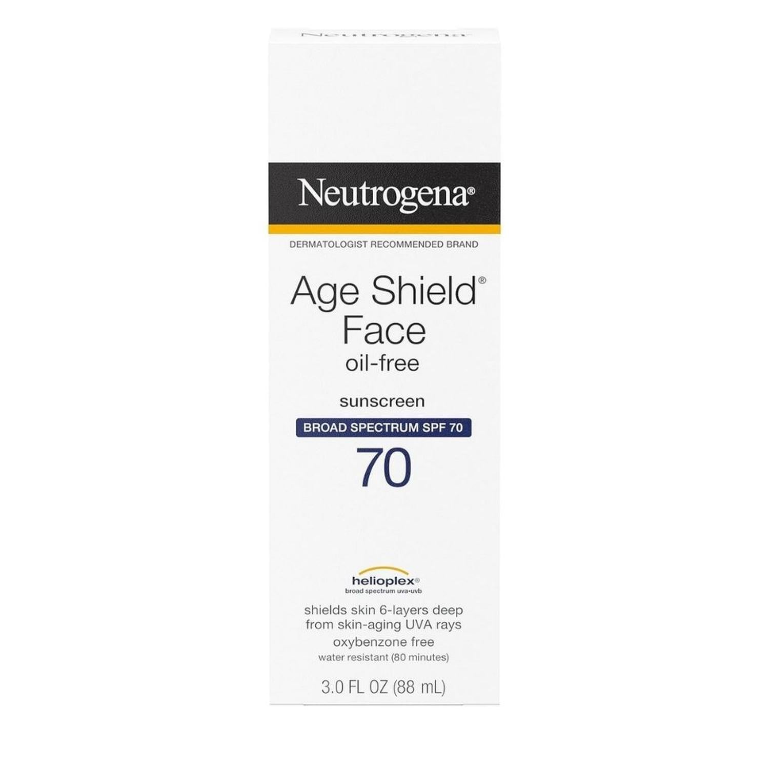 BLOQUEADOR SOLAR FACIAL NEUTROGENA AGE SHIELD SIN ACEITE SPF 70 - 88ML - 1