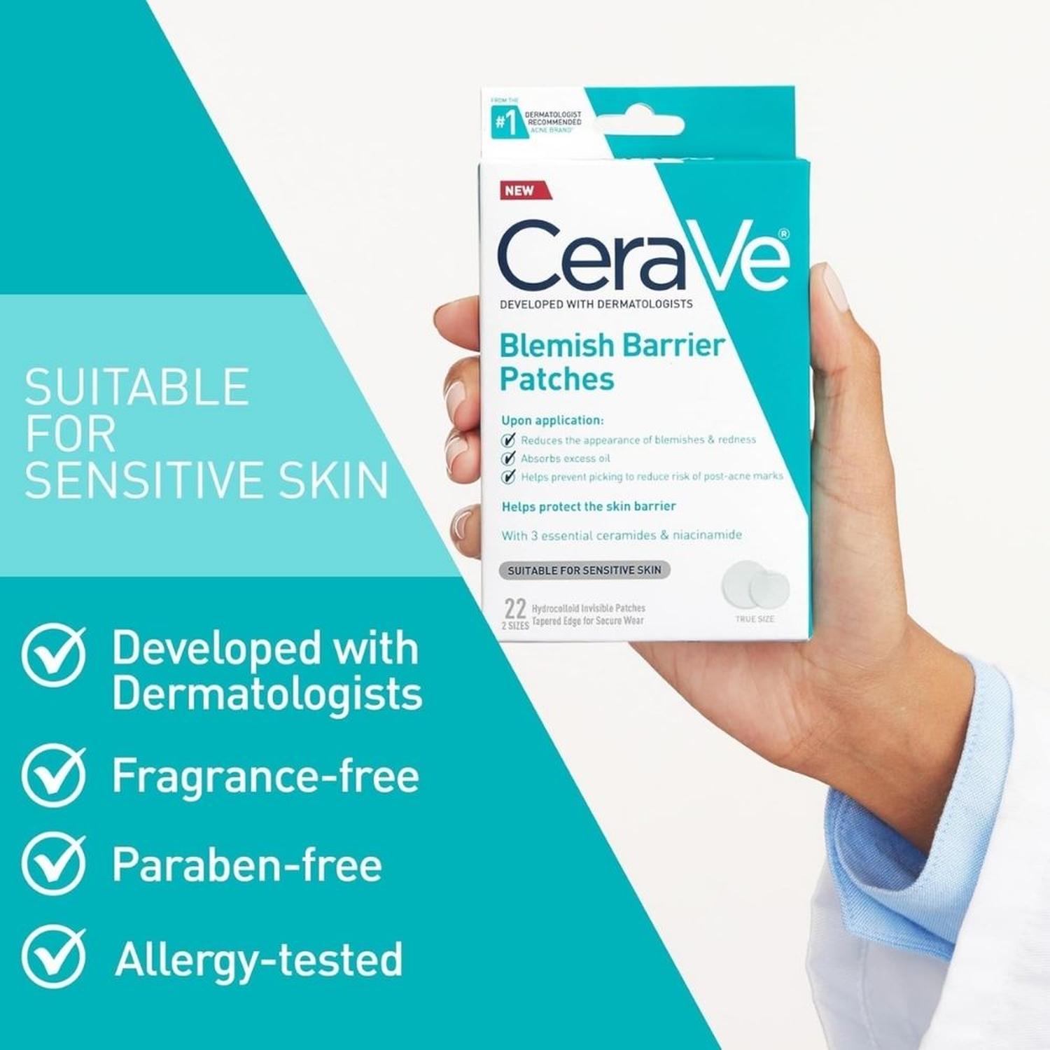 PARCHES HIDROCOLOIDES PARA MANCHAS QUE ABSORBEN EL ACEITE CERAVE - 7