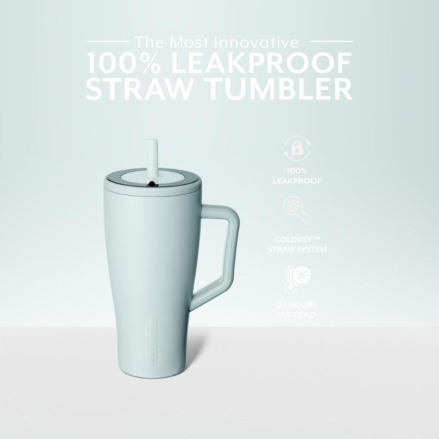 TUMBLER VASO AISLADO BRUMATE ERA A PRUEBA DE FUGAS CON TAPA Y PAJILLA 30 ONZAS - AGAVE - 4