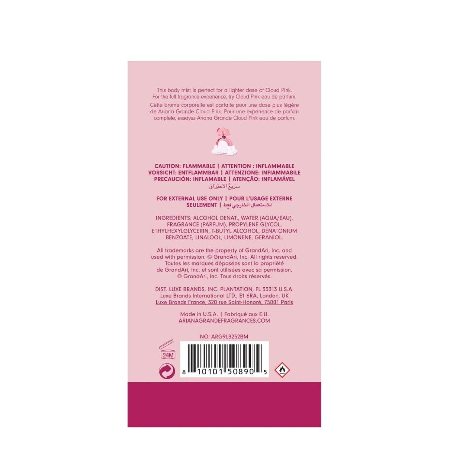 BODY MIST ARIANA GRANDE CLOUD PINK - 236 ML - 2