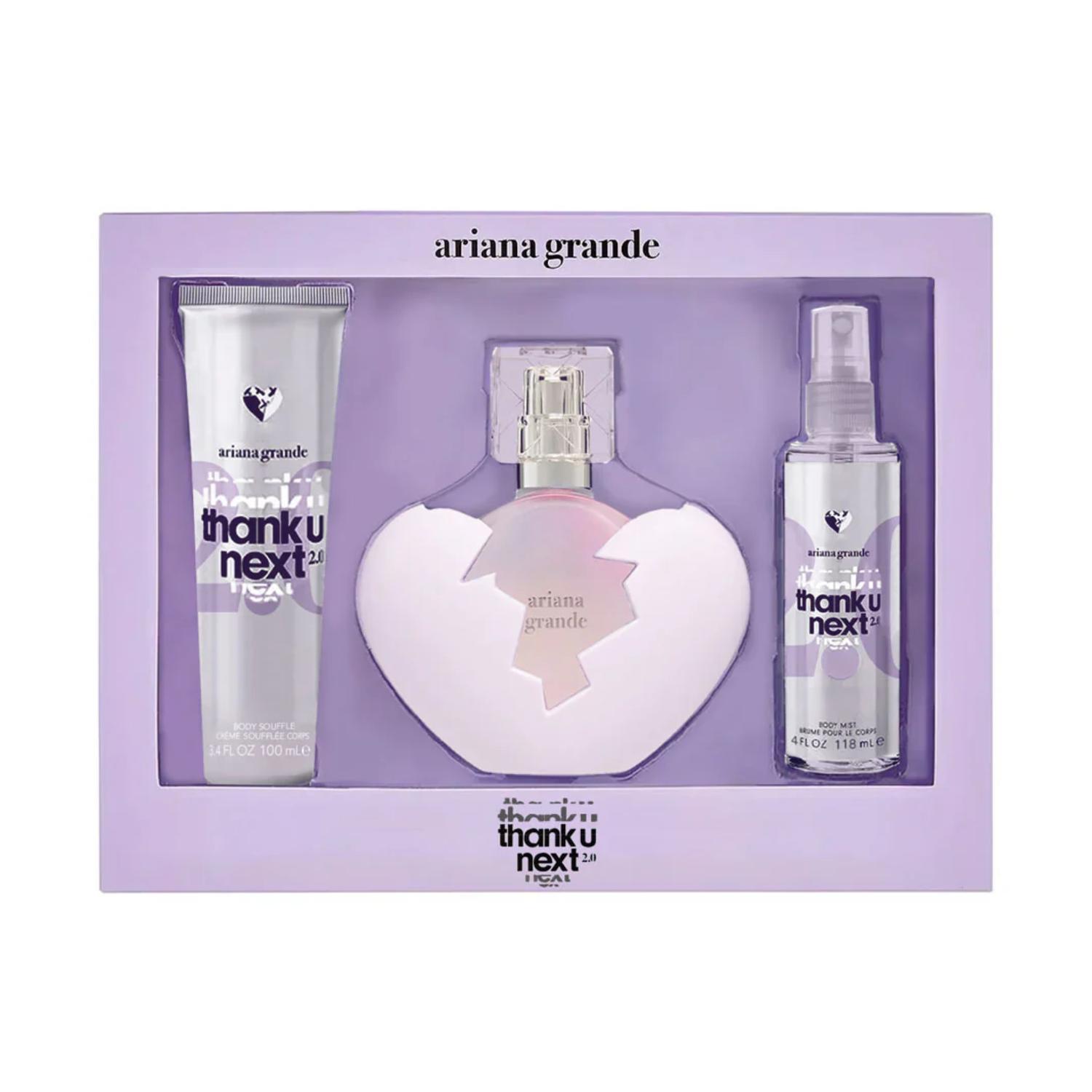 SET THANK U NEXT 2.0 PERFUME 100 ML + BODY MIST 118 ML + CREMA CORPORAL 100 ML - 1
