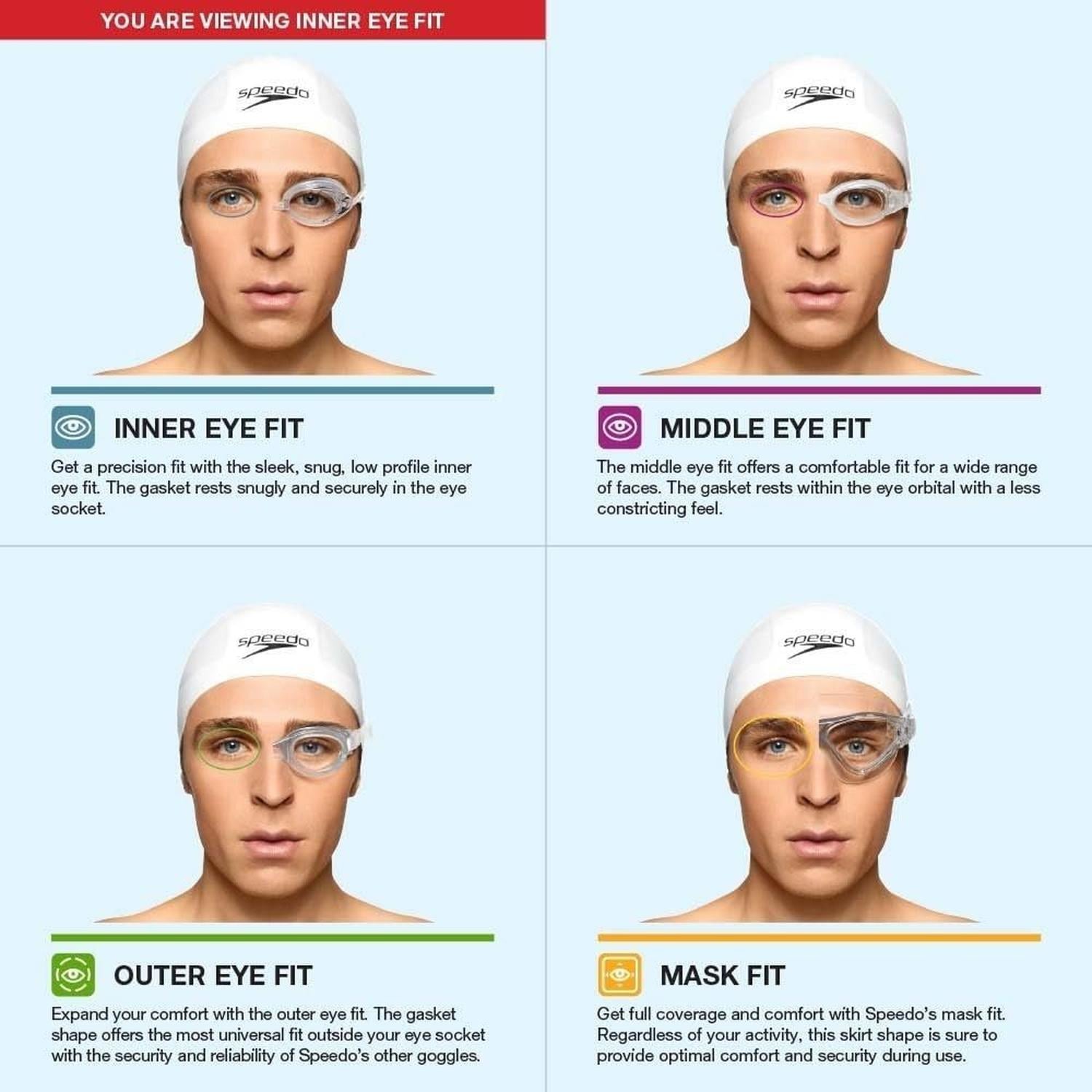 SET NATACION SPEEDO 2 LENTES Y CLIP NASAL - 3