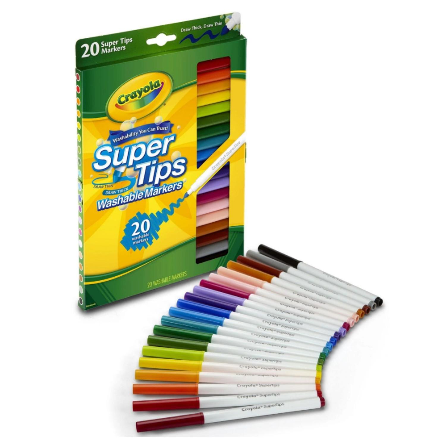 PLUMONES LETTERING CRAYOLA SUPERTIPS X 20 UNDS - 1
