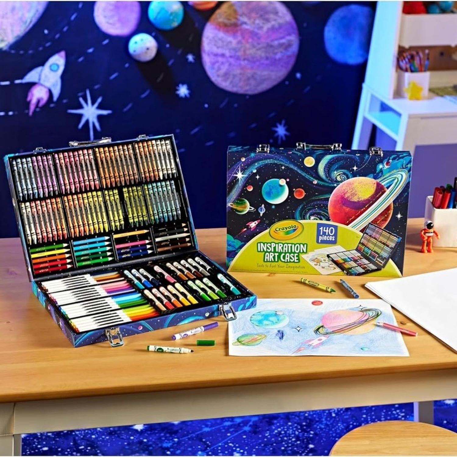 ESTUCHE DE ARTE CRAYOLA INSPIRATION ART 140 PIEZAS - SPACE - 5