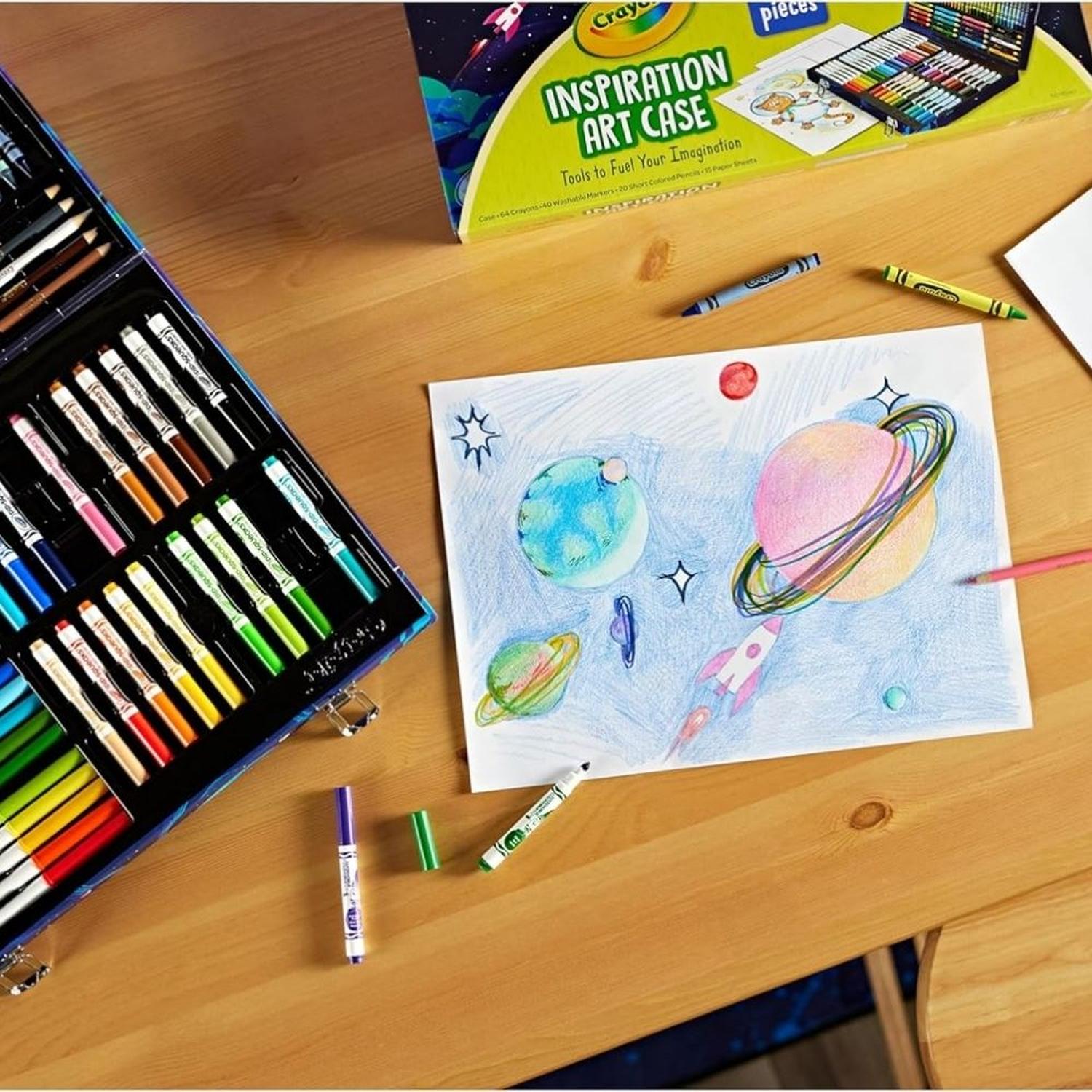 ESTUCHE DE ARTE CRAYOLA INSPIRATION ART 140 PIEZAS - SPACE - 8