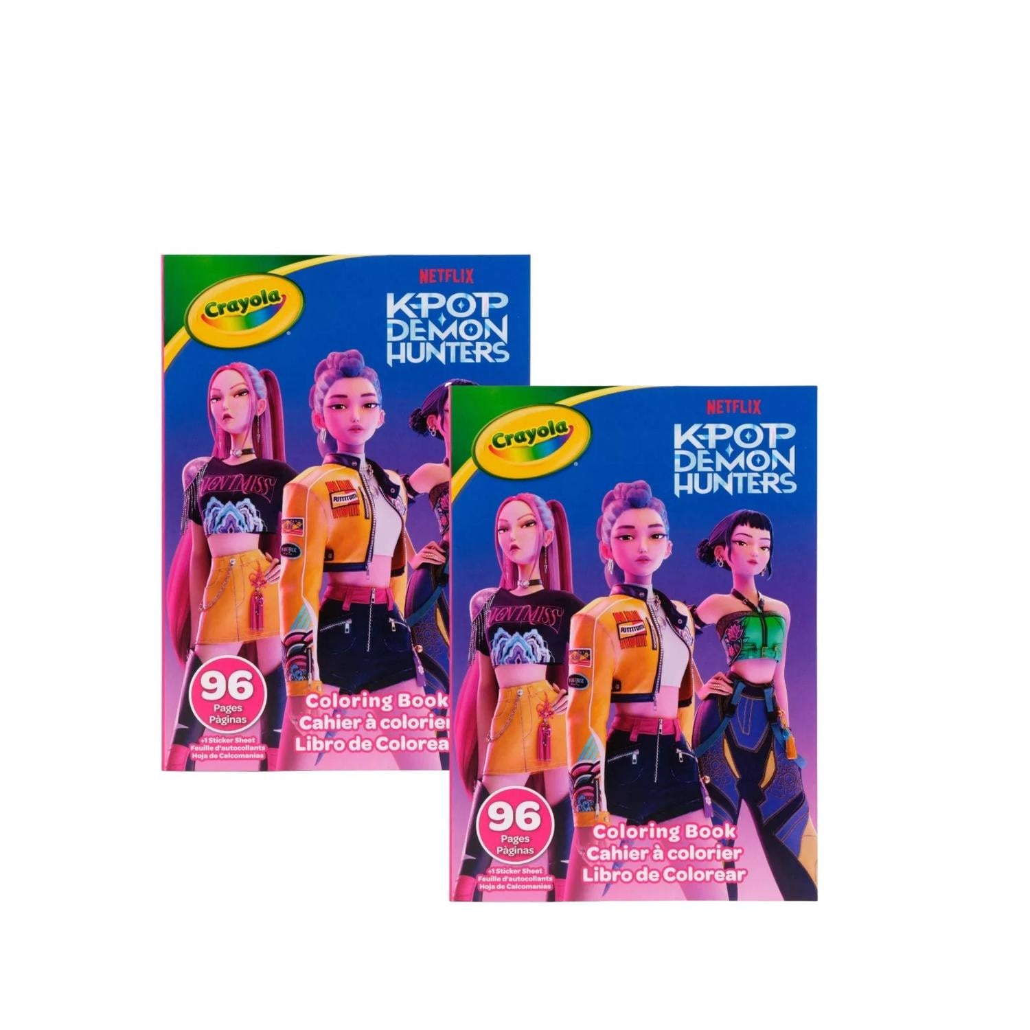 PACKX2 LIBRO PARA COLOREAR CRAYOLA K-POP DEMON HUNTER - 1