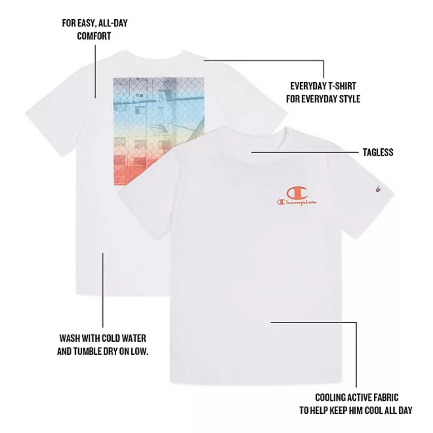 POLO NIÑOS CHAMPION EVERYDAY ACTIVE TOP - BLANCO - 3