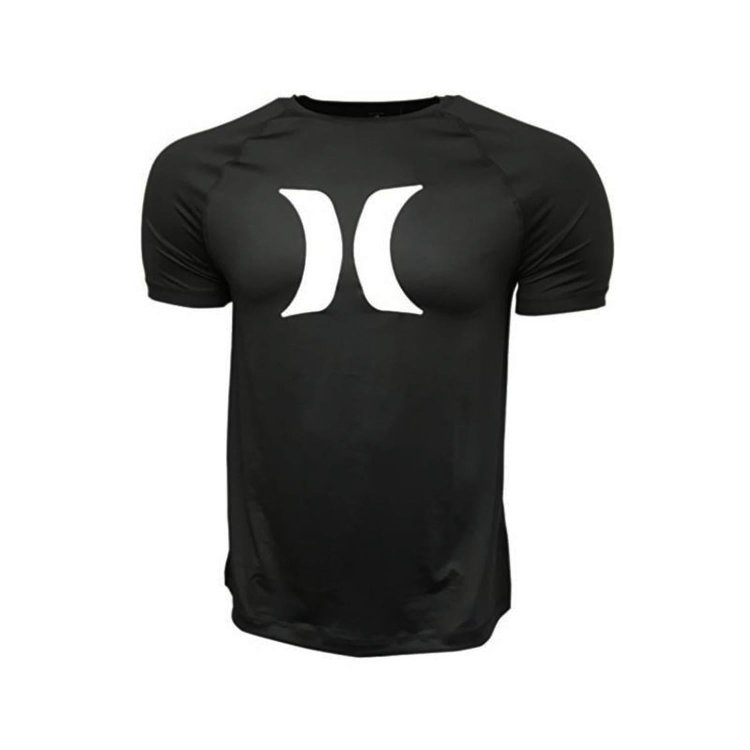 POLO LICRA RASHGUARD SURF HURLEY HOMBRE - NEGRO - 1