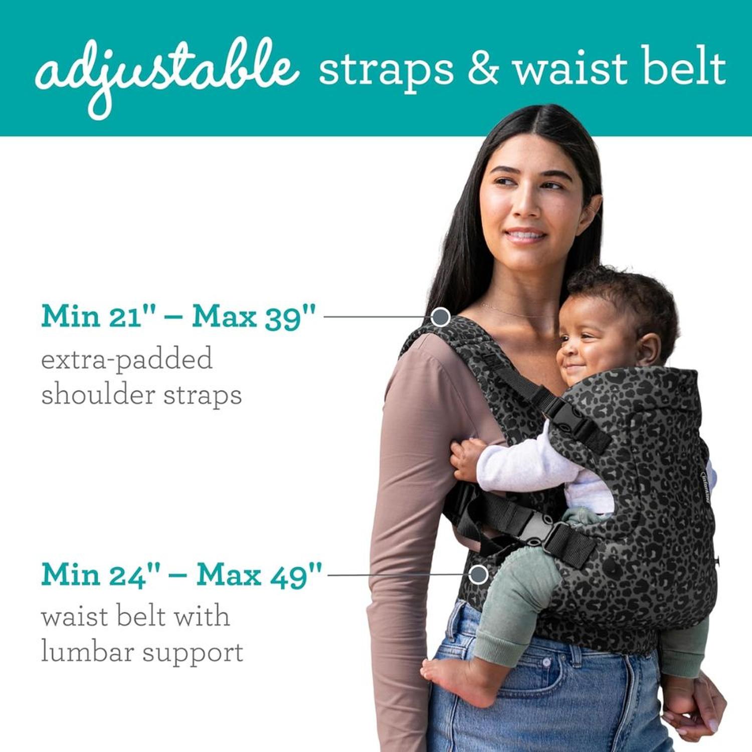 PORTABEBES CONVERTIBLE 4 EN 1 INFANTINO FLIP LUXE - GRAY LEOPARD - 3