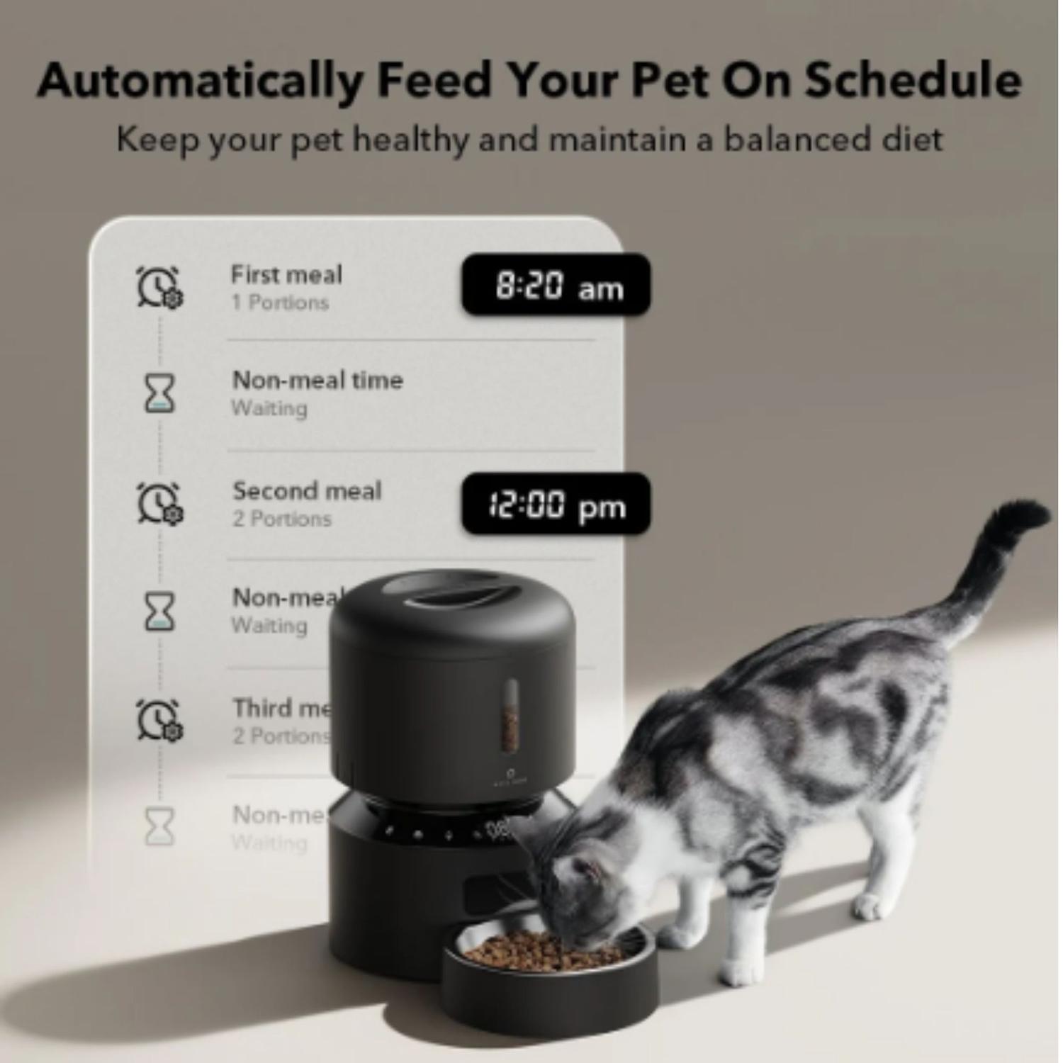 COMEDERO ALIMENTADOR AUTOMÁTICO PARA MASCOTAS PETLIBRO 3L - 2