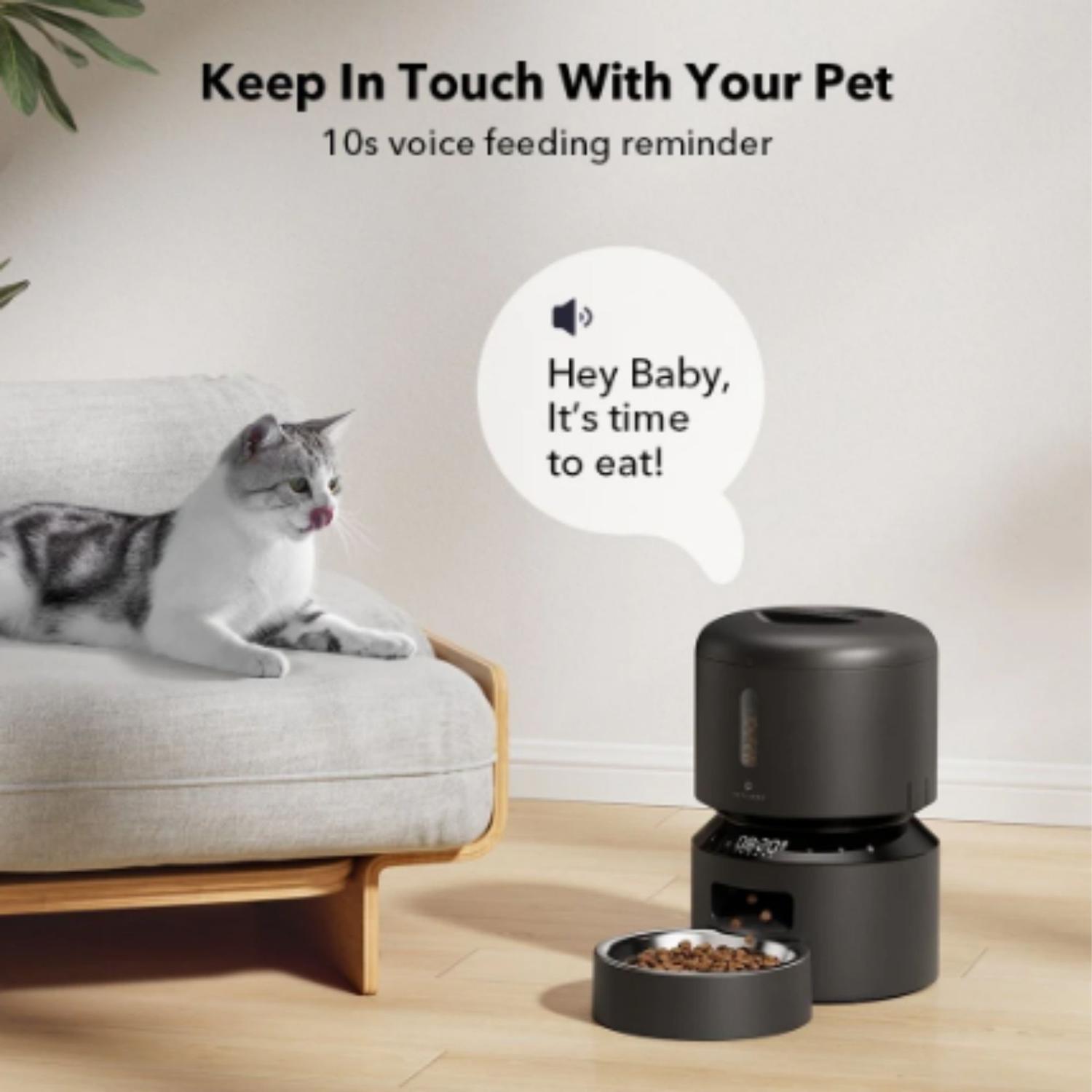COMEDERO ALIMENTADOR AUTOMÁTICO PARA MASCOTAS PETLIBRO 3L - 5