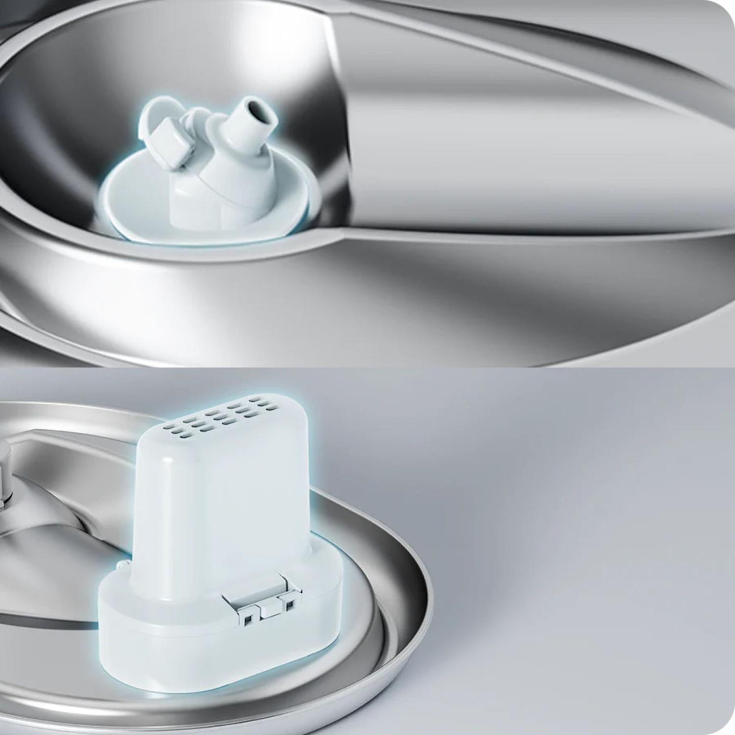 BEBEDERO O FUENTE DE AGUA AUTOMÁTICA PARA MASCOTAS PETLIBRO ACERO INOXIDABLE - 9