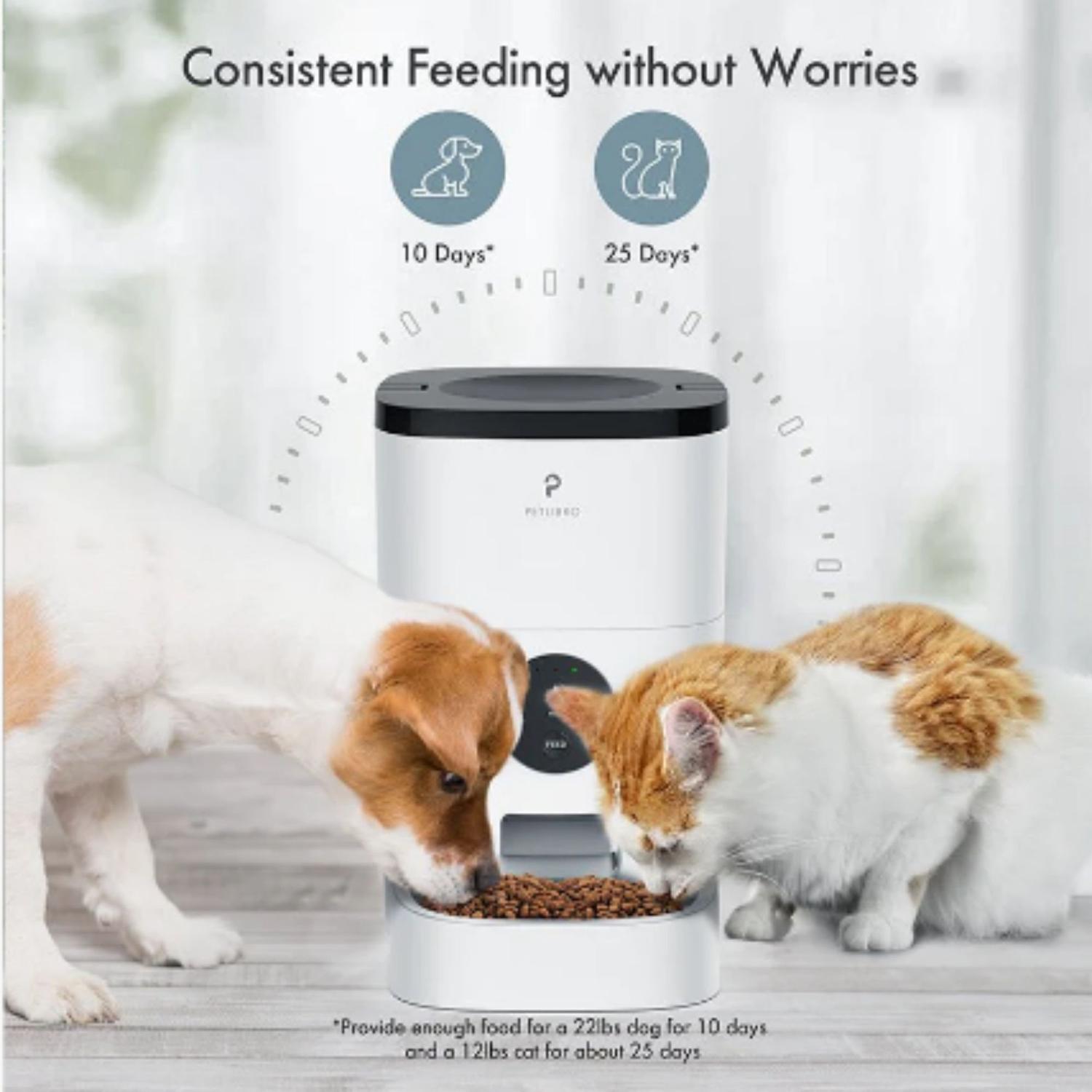 COMEDERO ALIMENTADOR AUTOMÁTICO PARA MASCOTAS WIFI PETLIBRO 3L - 3