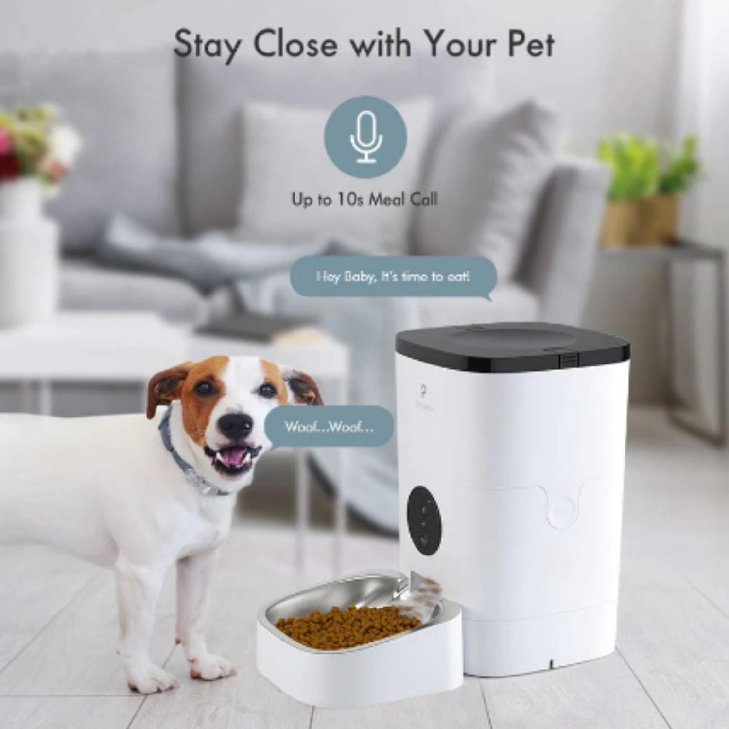 COMEDERO ALIMENTADOR AUTOMÁTICO PARA MASCOTAS WIFI PETLIBRO 3L - 5