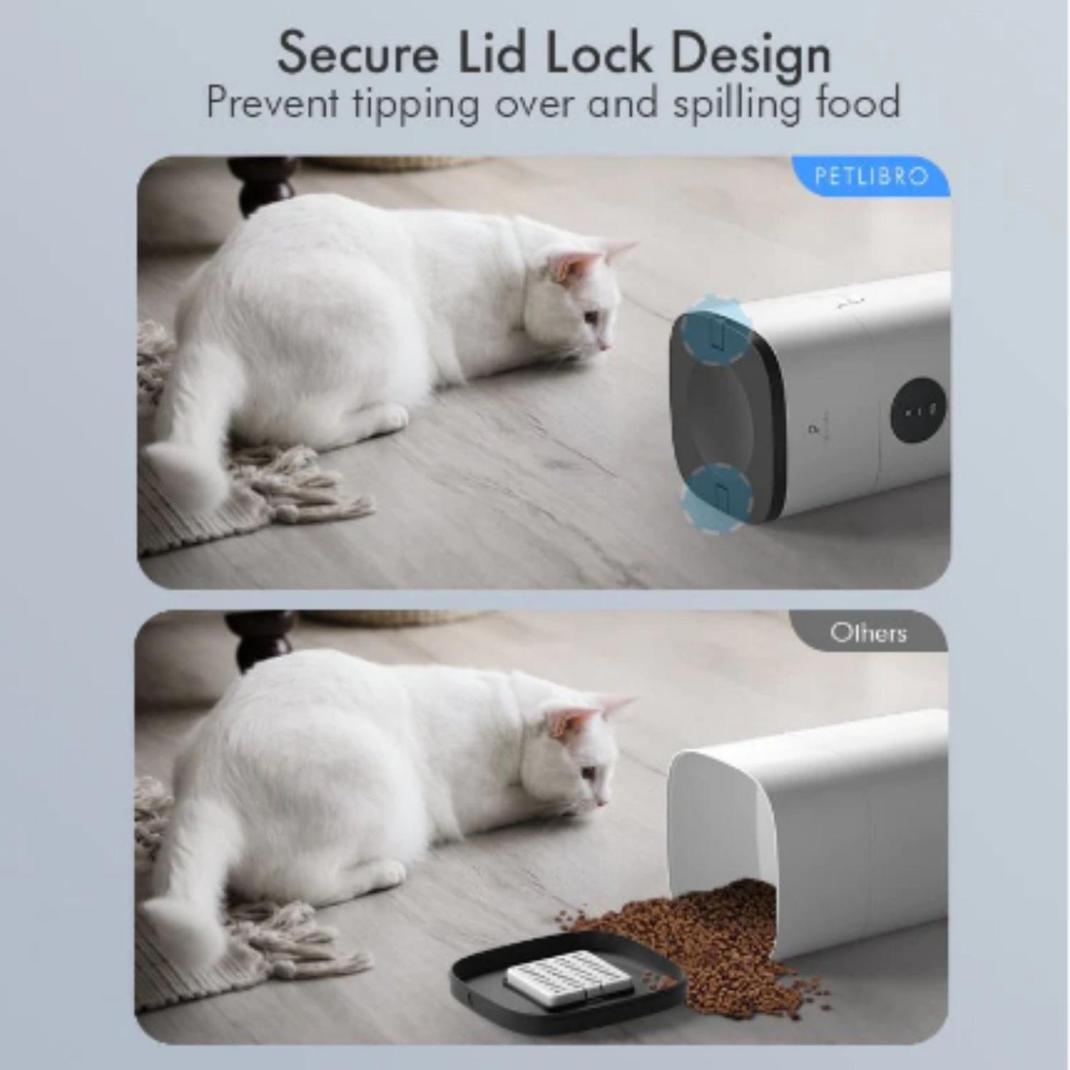 COMEDERO ALIMENTADOR AUTOMÁTICO PARA MASCOTAS WIFI PETLIBRO 3L - 7