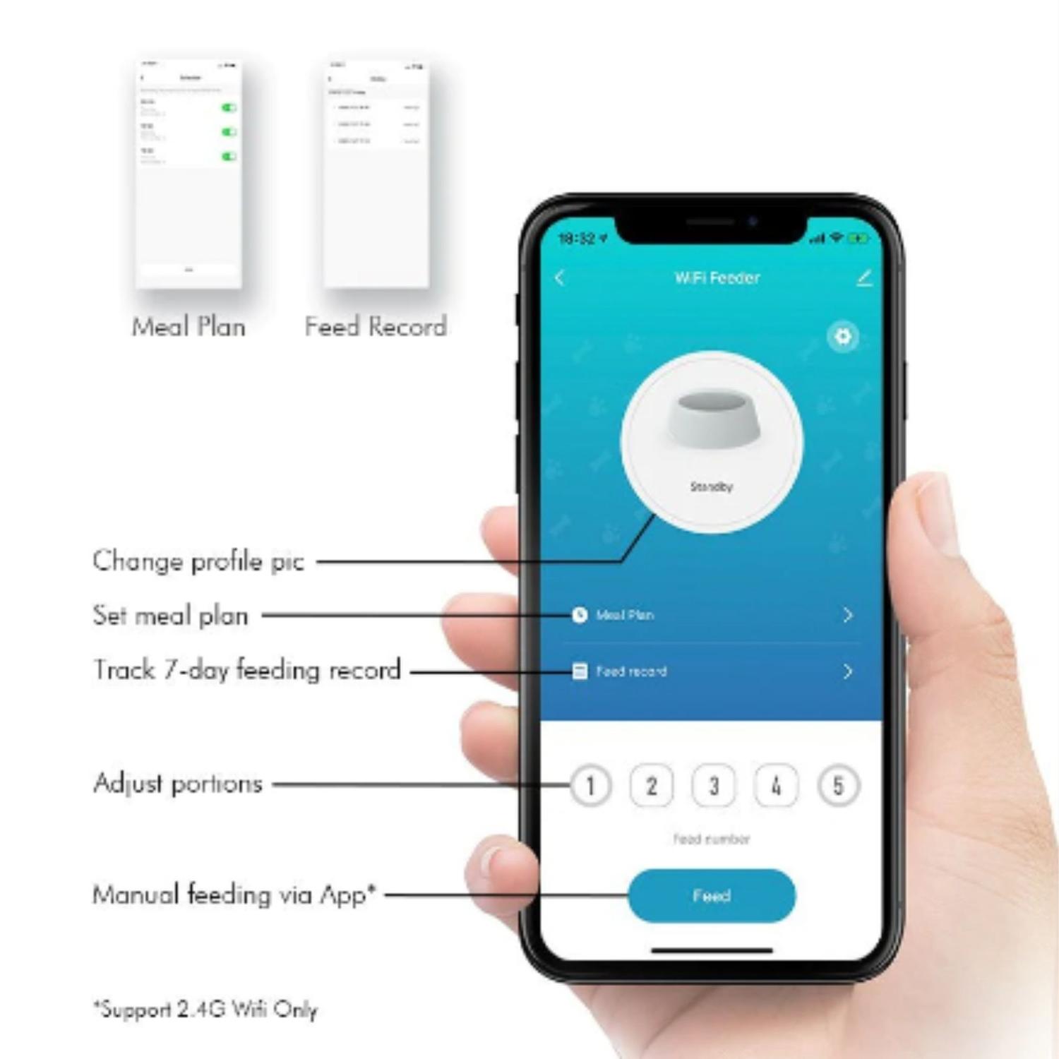 COMEDERO ALIMENTADOR AUTOMÁTICO PARA MASCOTAS WIFI PETLIBRO 3L - 8