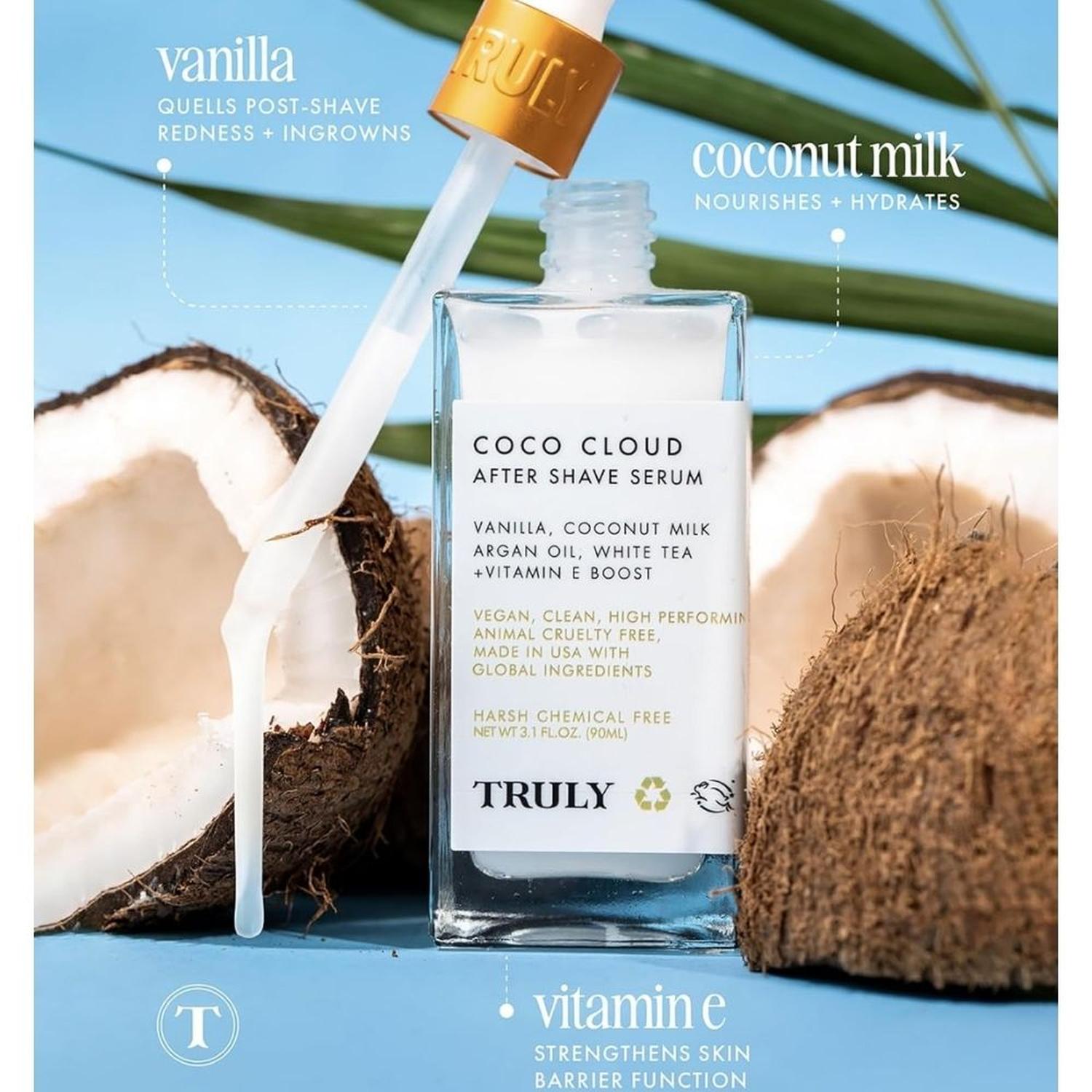 ACEITE PARA DESPUÉS DEL AFEITADO TRULY PREVIENE VELLO ENCARNADO COCO CLOUD - 90 ML - 5