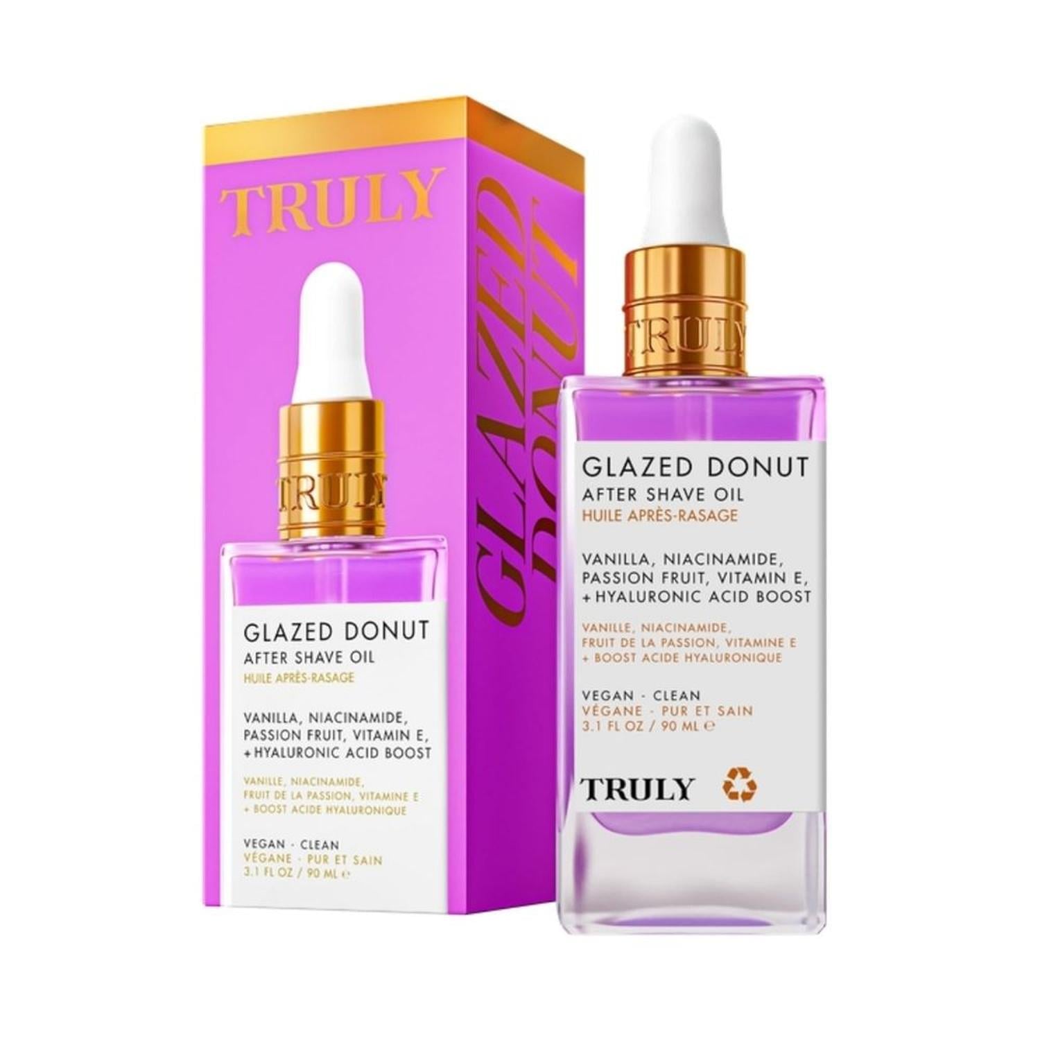 ACEITE PARA DESPUÉS DEL AFEITADO TRULY PREVIENE VELLO ENCARNADO GLAZED DONUT - 90 ML - 1