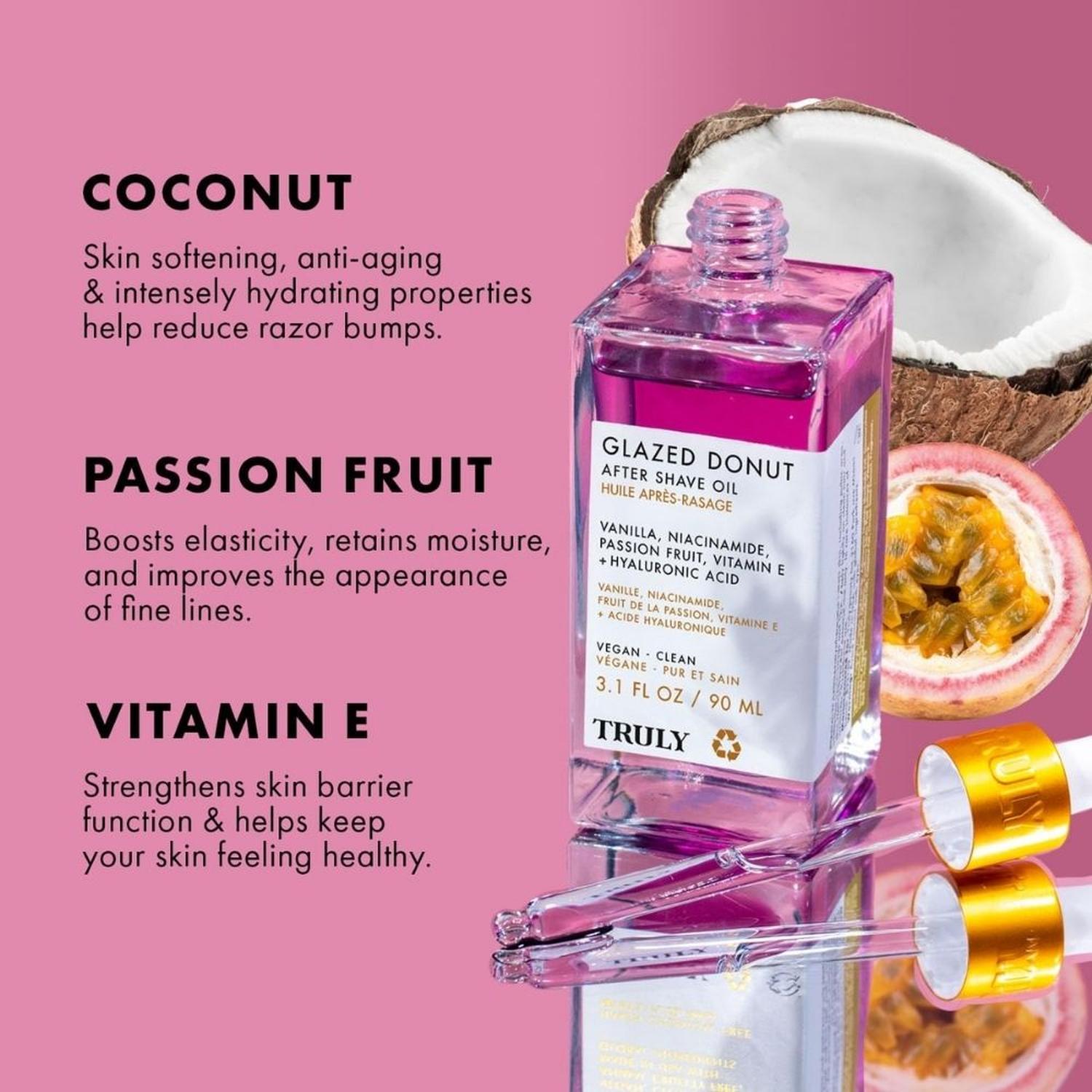 ACEITE PARA DESPUÉS DEL AFEITADO TRULY PREVIENE VELLO ENCARNADO GLAZED DONUT - 90 ML - 2