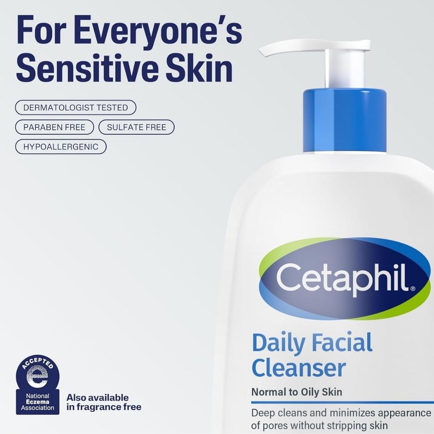 LIMPIADOR FACIAL DIARIO CETAPHIL PIELES SENSIBLES - 473 ML - 5